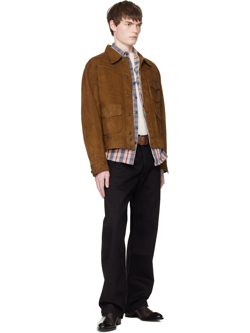 RRL by Ralph Lauren Tan Roughout Suede Jacket outlook