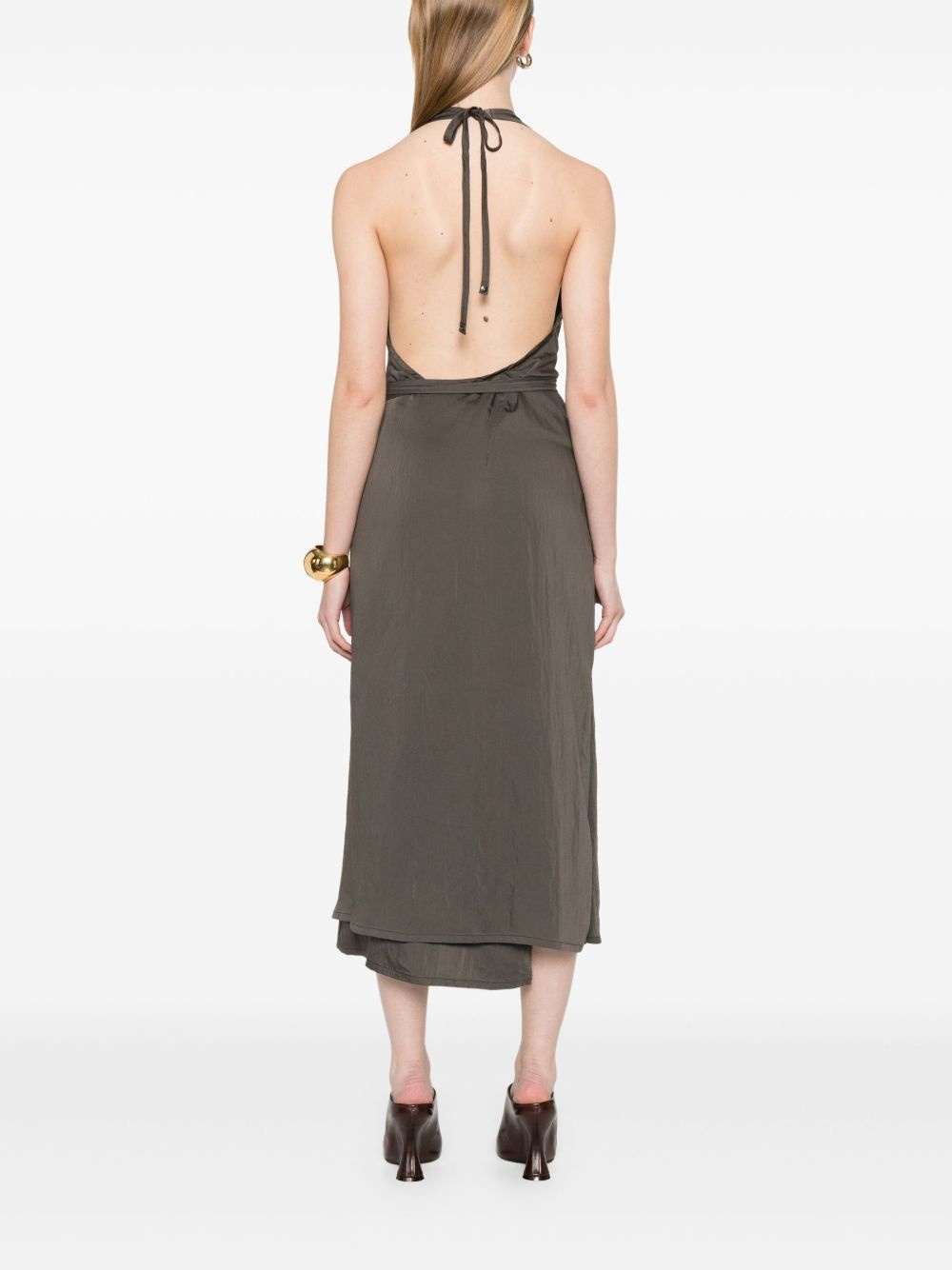 Apron midi dress - 4