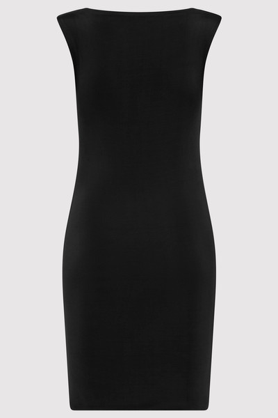 ST. AGNI Cupro Jersey Mini Dress - Black outlook