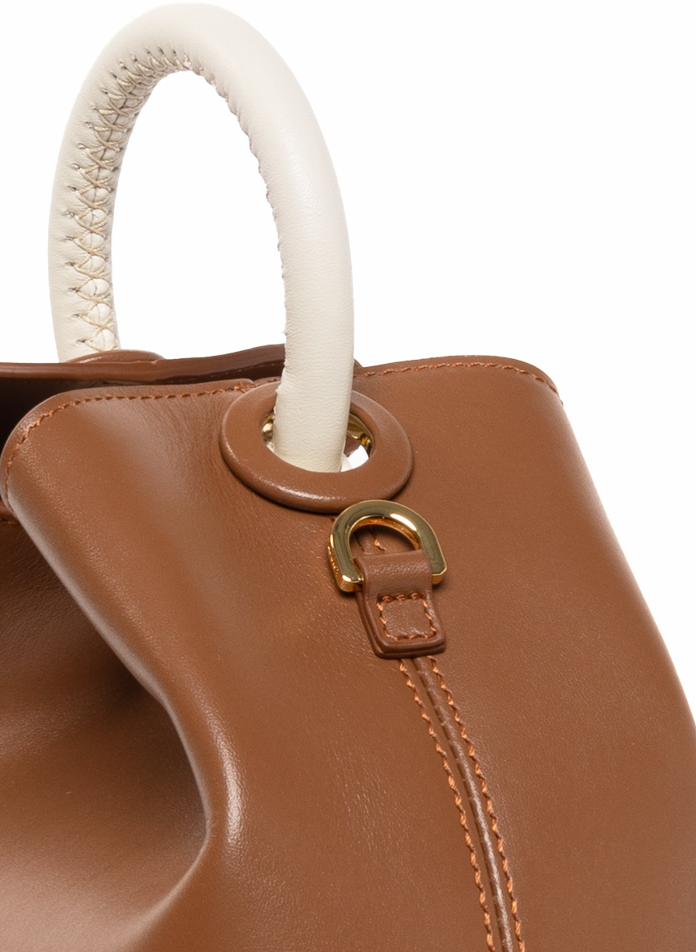Baozi Leather Cognac/Beige - 5