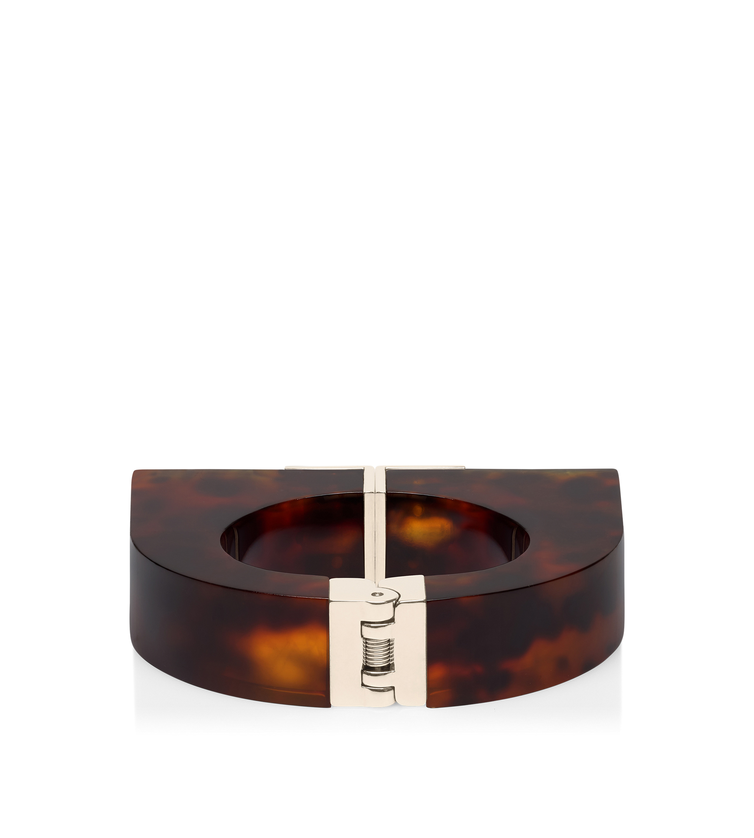PLEXIGLASS AND BRASS DECO BRACELET - 2