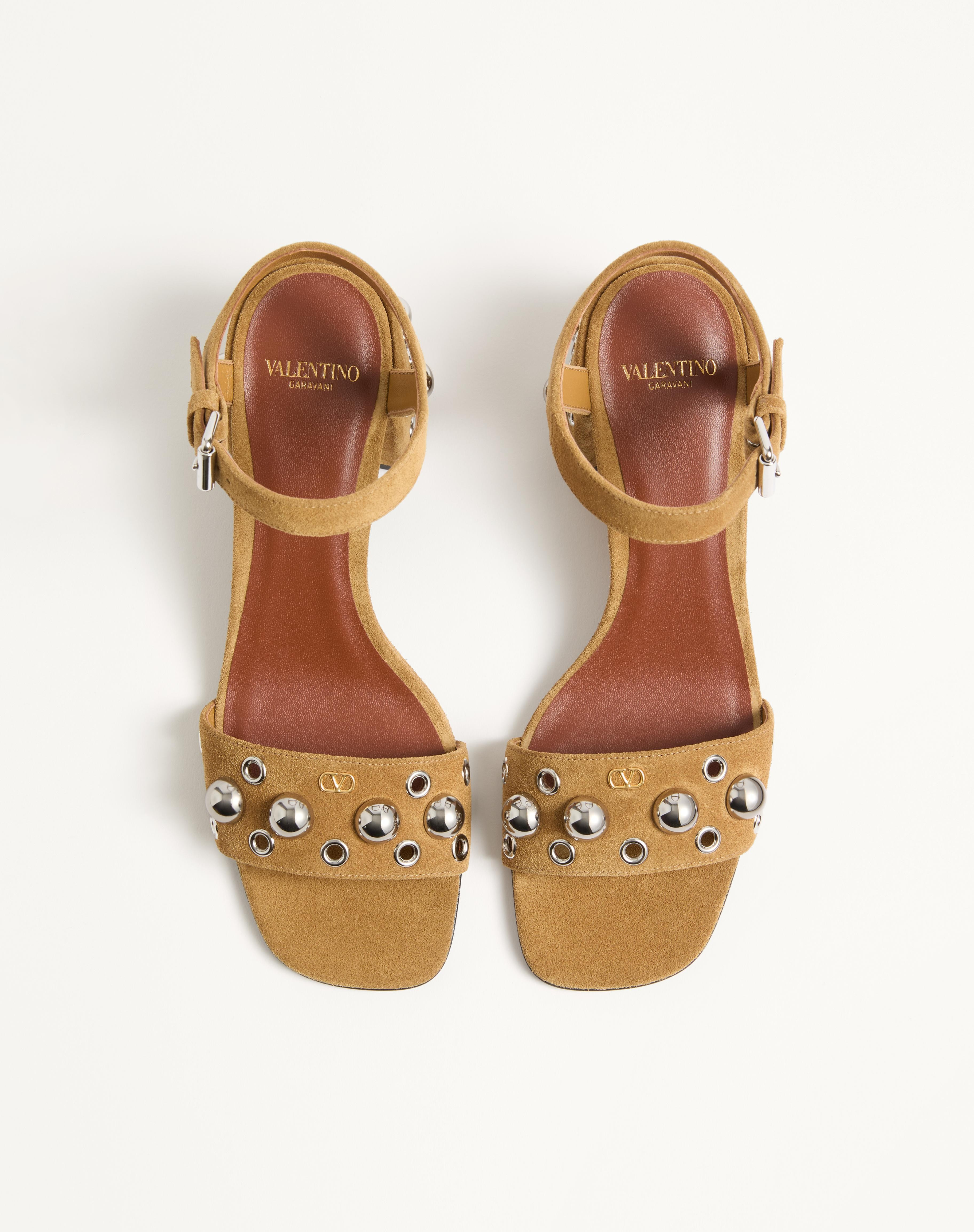 NELLCÔTE CRUST LEATHER SANDAL 60MM - 4