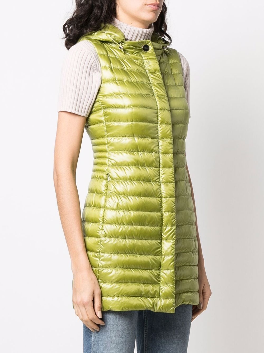 hooded padded vest - 3