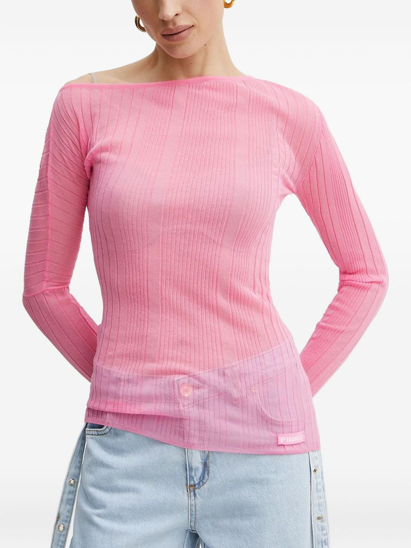 ribbed off-shoulder top 1