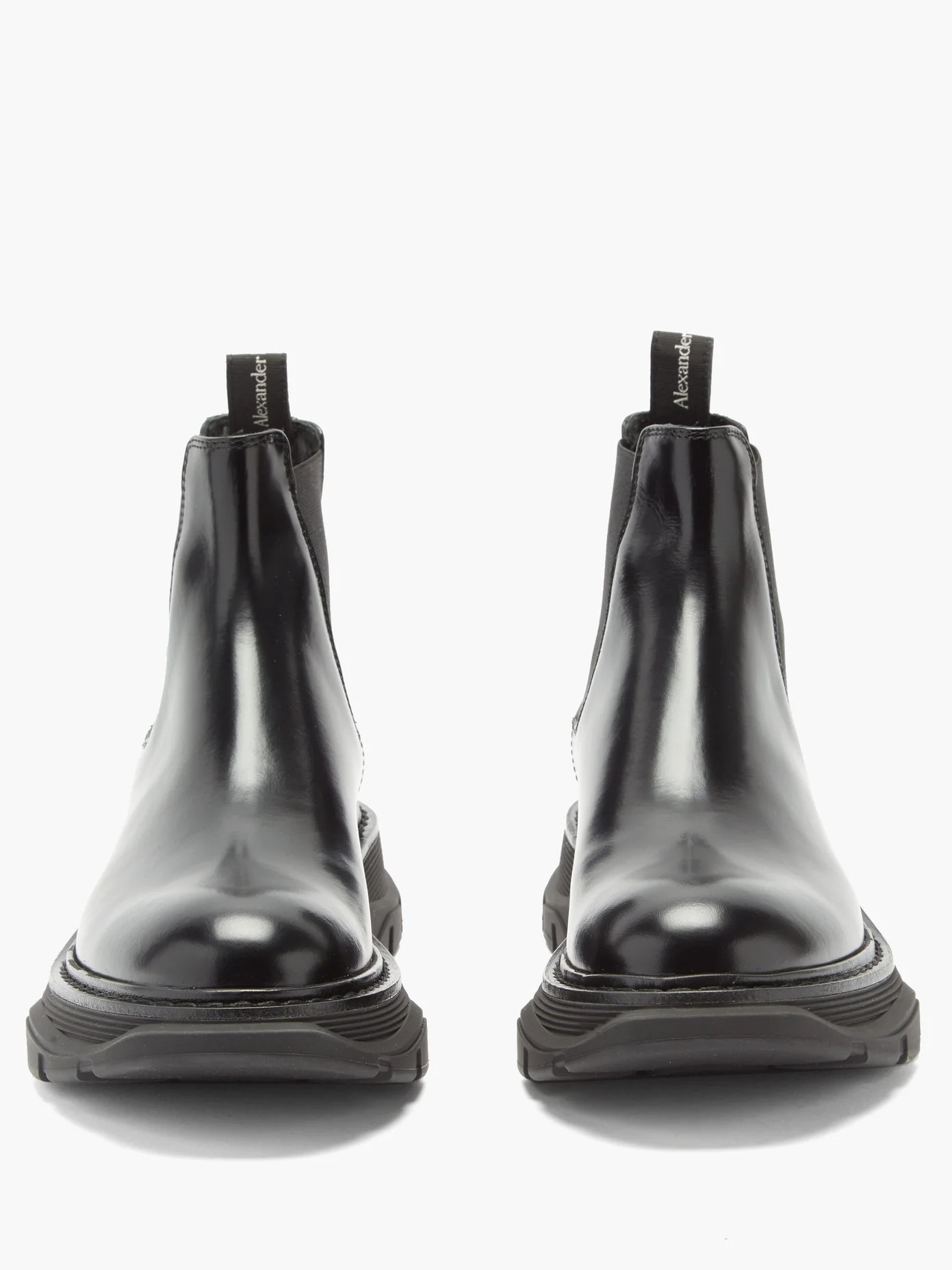 Exaggerated-sole leather Chelsea boots - 5