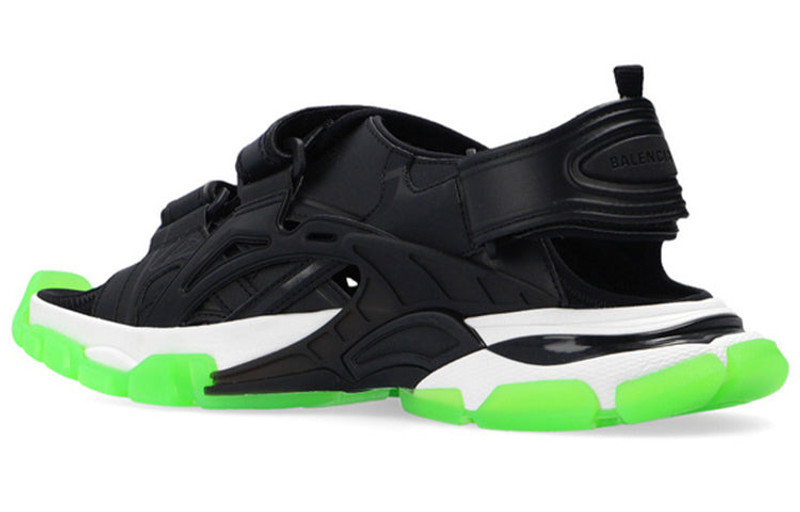 BALENCIAGA Balenciaga Track sandals 'Clear Sole Black Green White' 655954W2CC41038 outlook