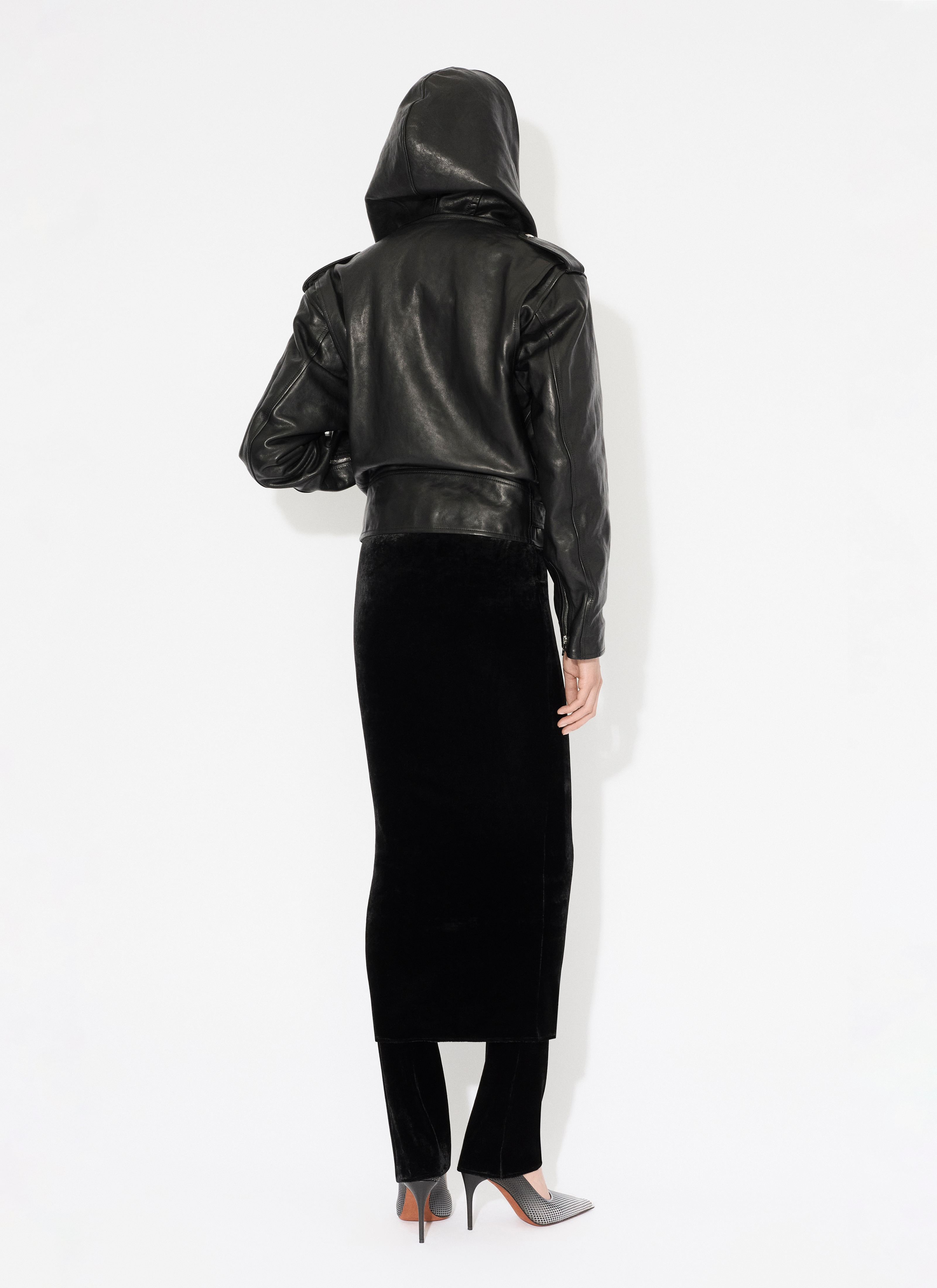 SALE【Alaia】フード付きバイカージャケット Alaïa Hooded Biker | labelsfashion | REVERSIBLE