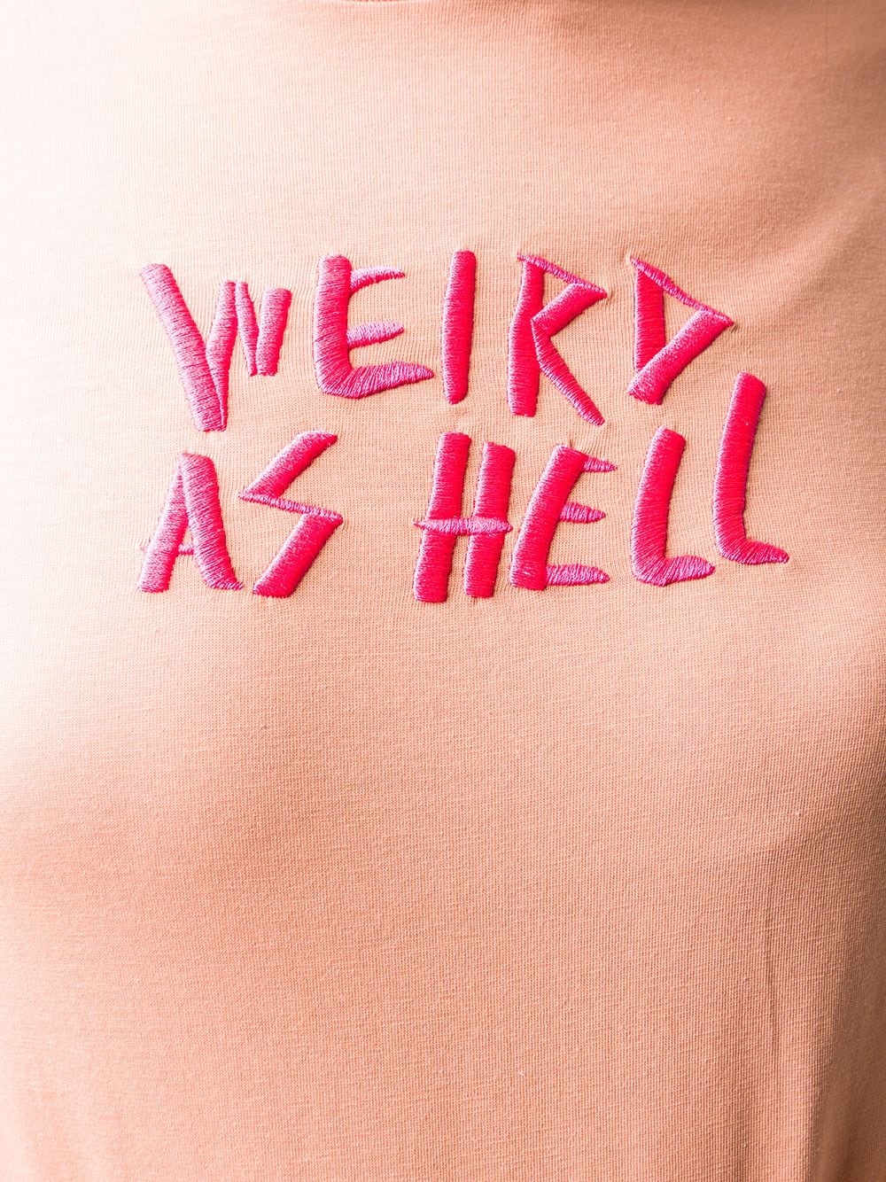 Weird As Hell embroidered T-shirt - 5