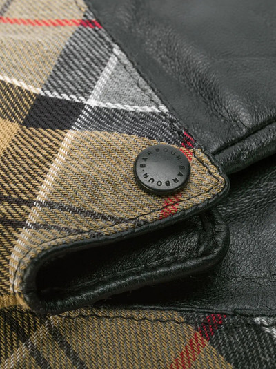 Barbour checked lining gloves  outlook