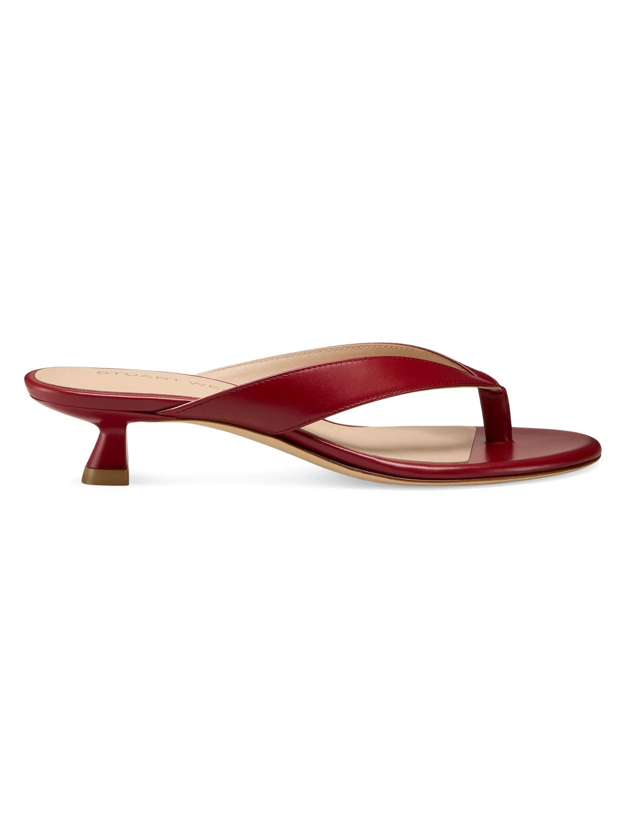 Women's Rio Sleek 35MM Leather Sandals - Chili - 1