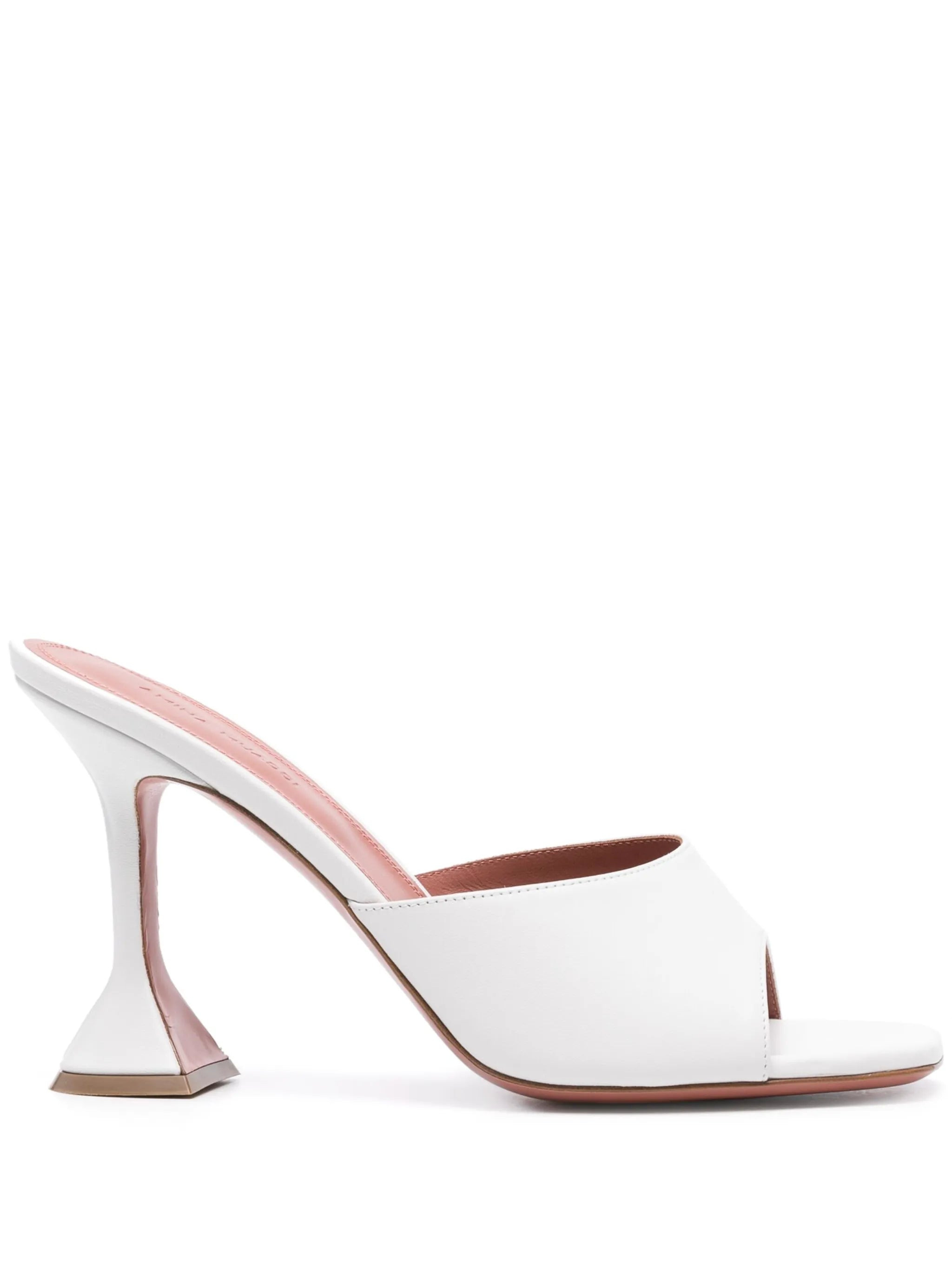 Lupita 95mm leather mules - 1