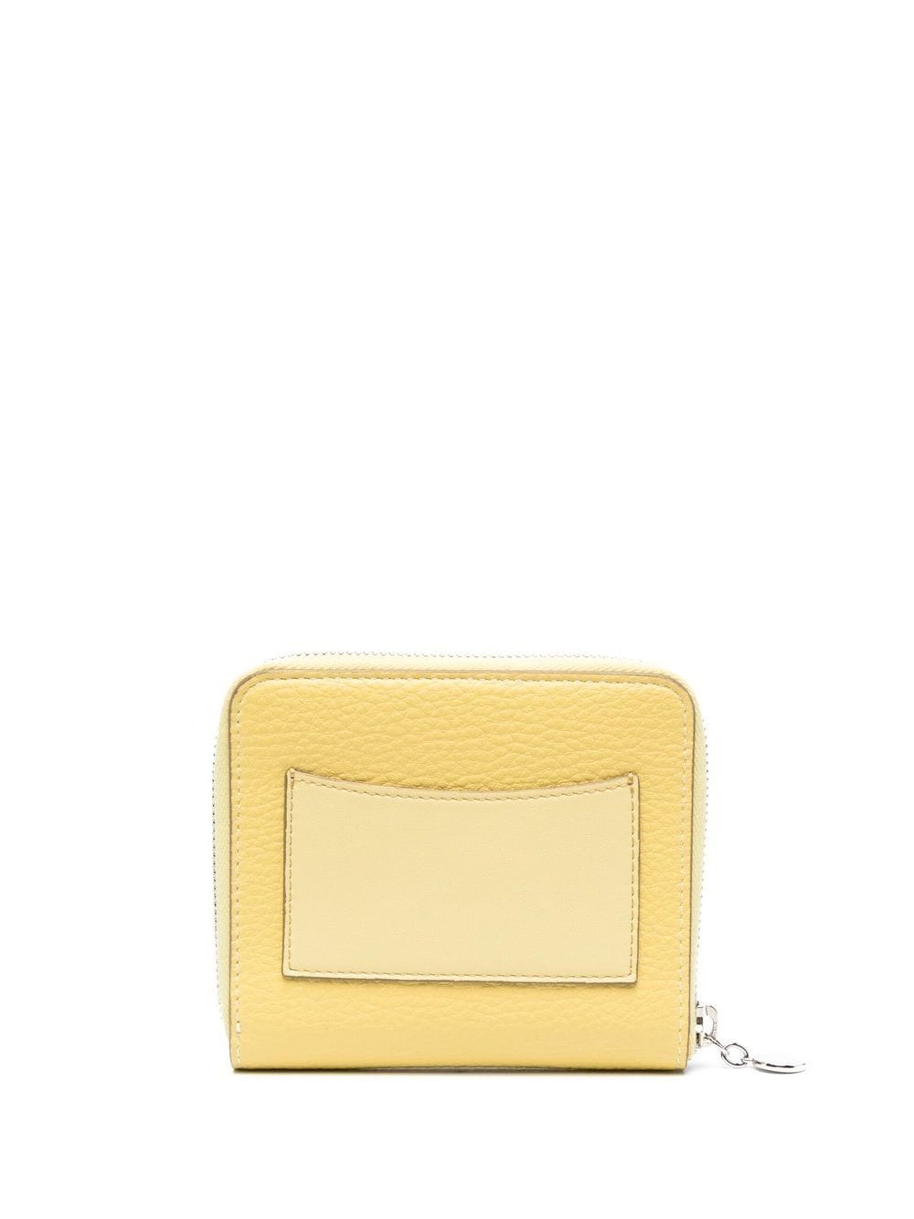 perforated-logo zip-up wallet - 2