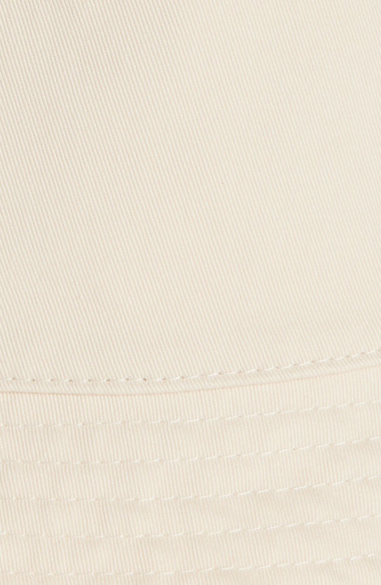 Moncler Logo Patch Bucket Hat in White at Nordstrom - 3