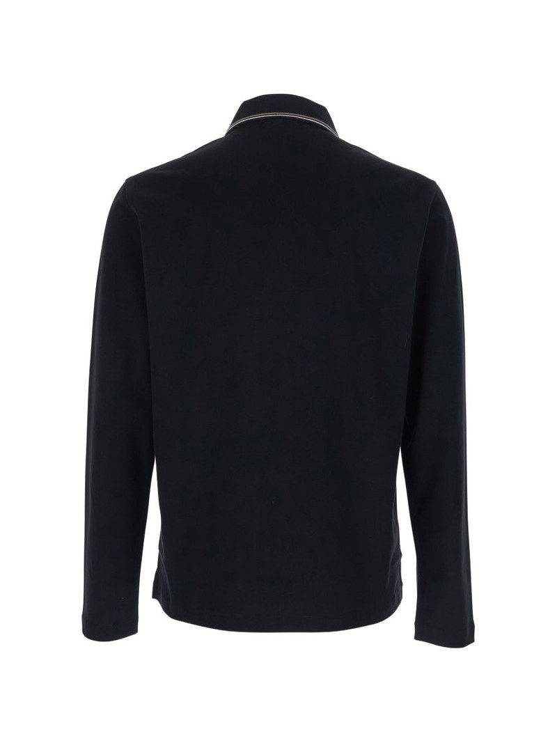 EMPORIO ARMANI long-sleeve logo-detail polo shirt outlook
