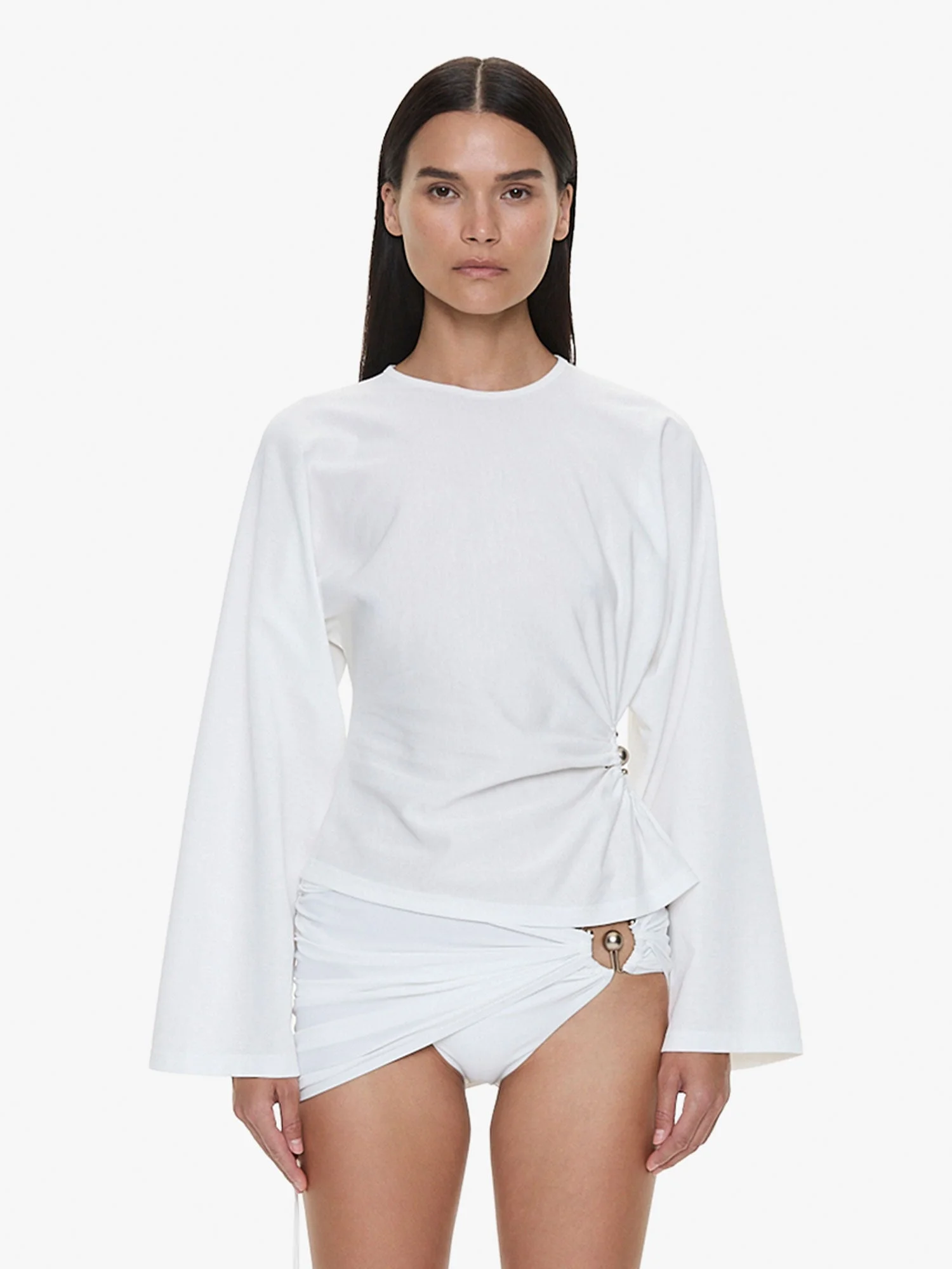 Orbit Ruched Magyar Top - 1