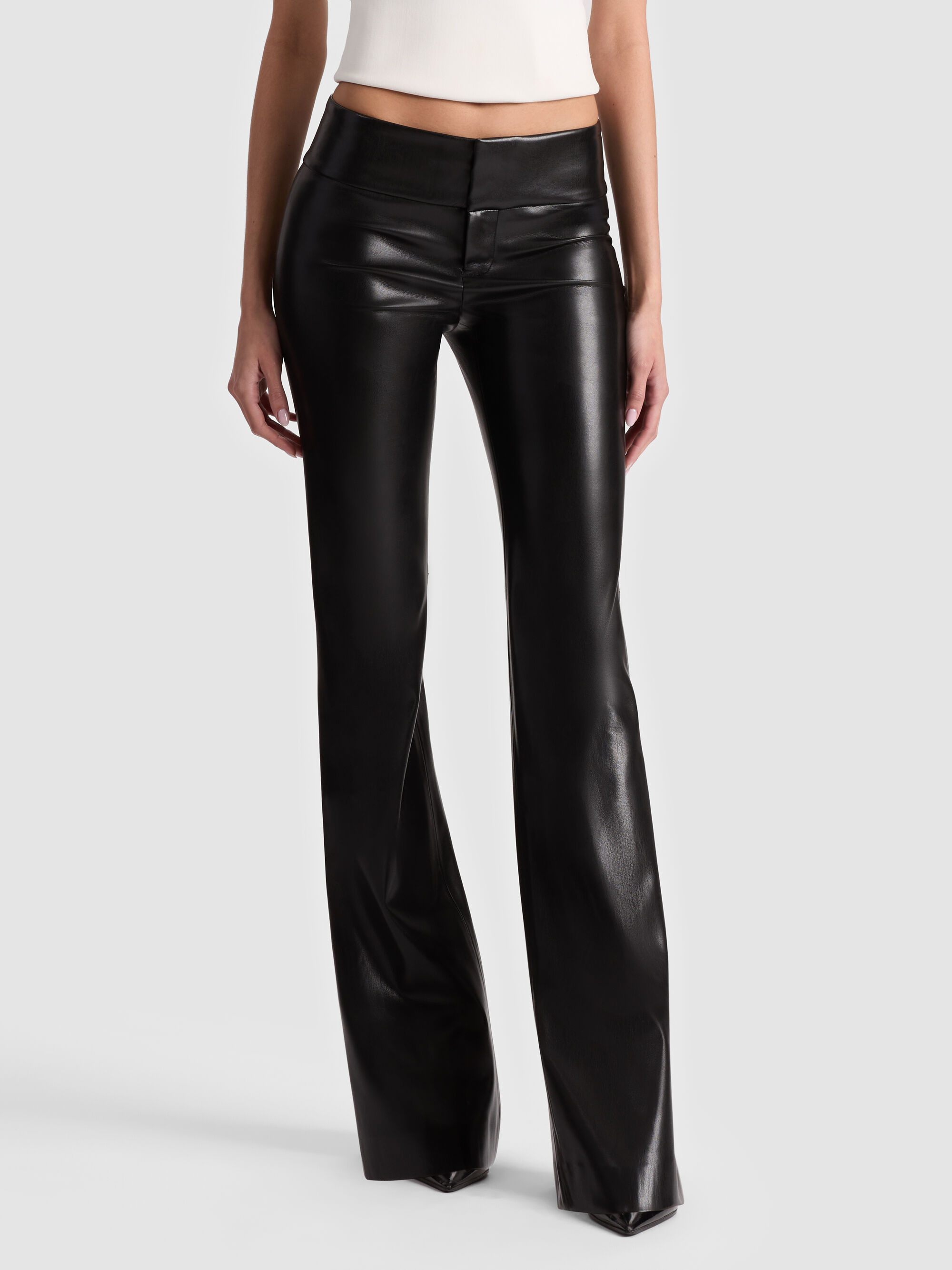 OLIVIA VEGAN BOOTCUT PANT - 1