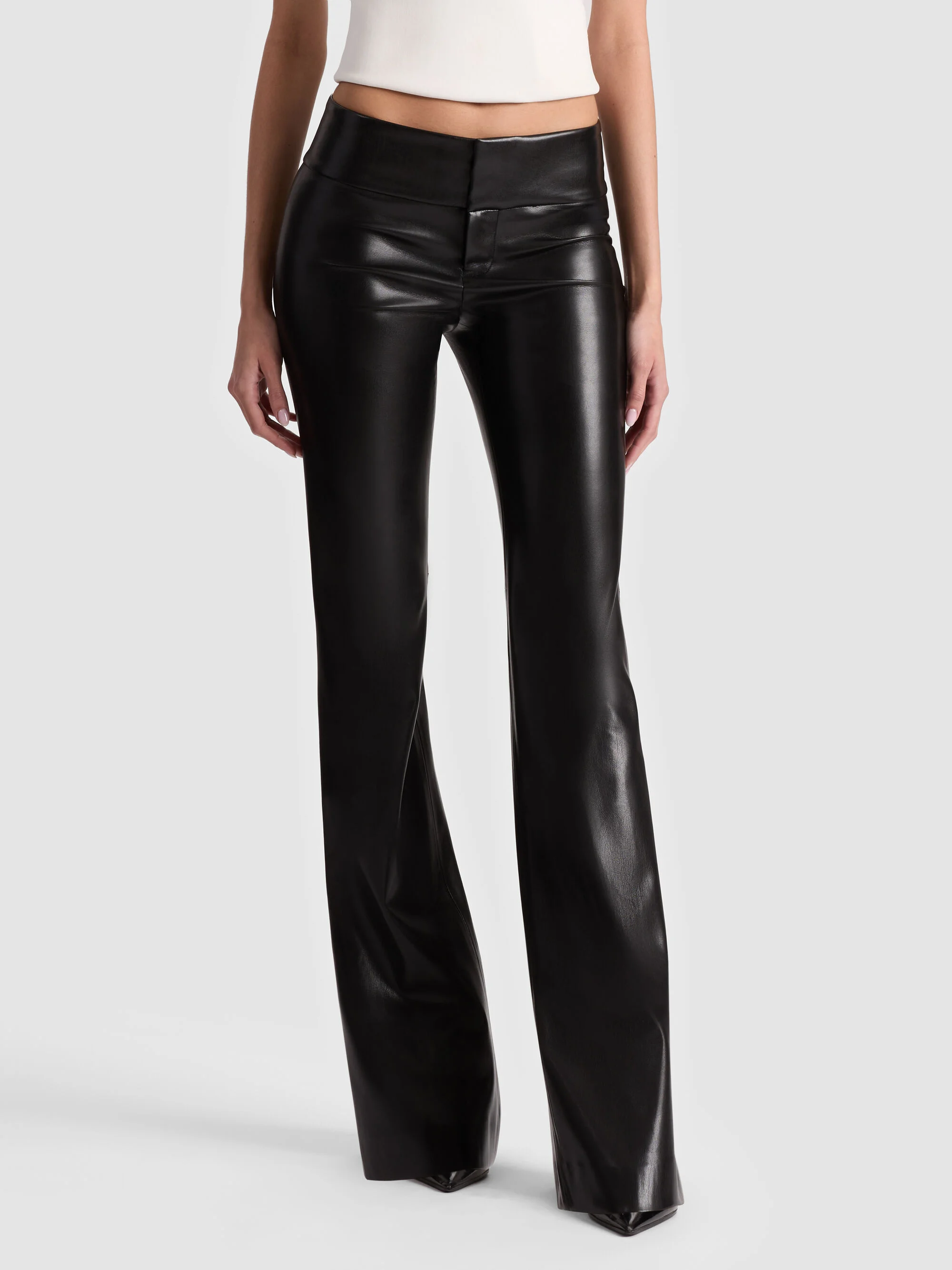 OLIVIA VEGAN BOOTCUT PANT - 1