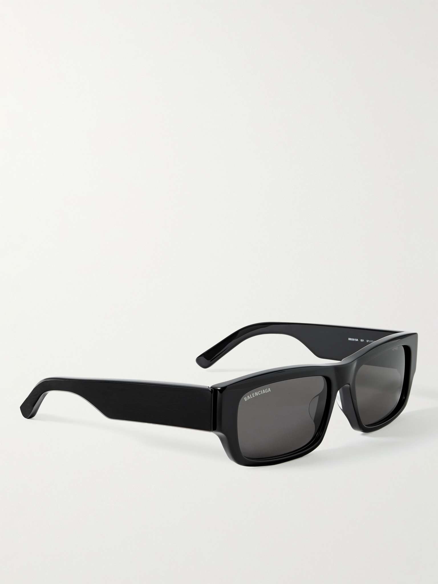 Rectangular-Frame Logo-Print Acetate Sunglasses - 3
