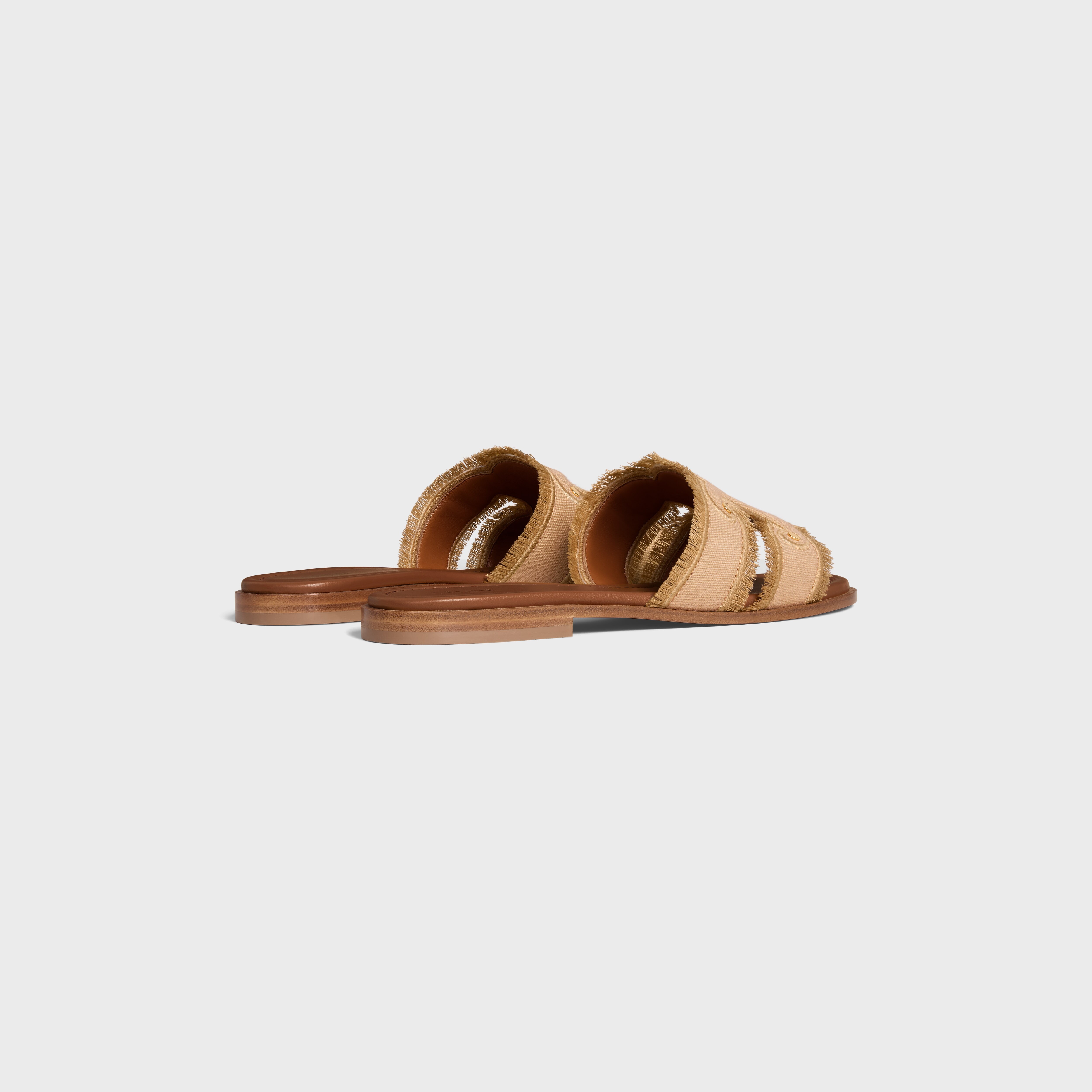 CELINE MARINA FRINGED MULE IN COTTON - 3