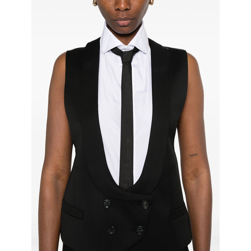 Moschino Black Jackets - Waistcoat & Gilets Women - 4