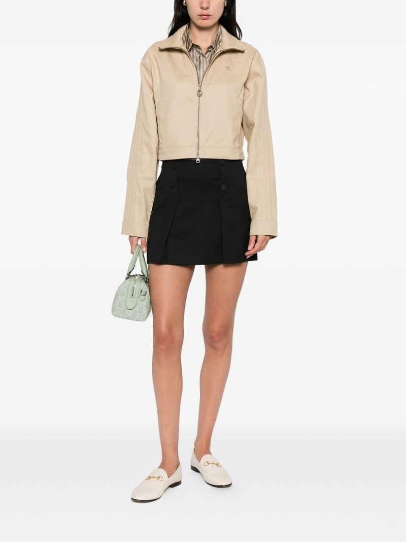 The . Garment button-front mini skirt outlook