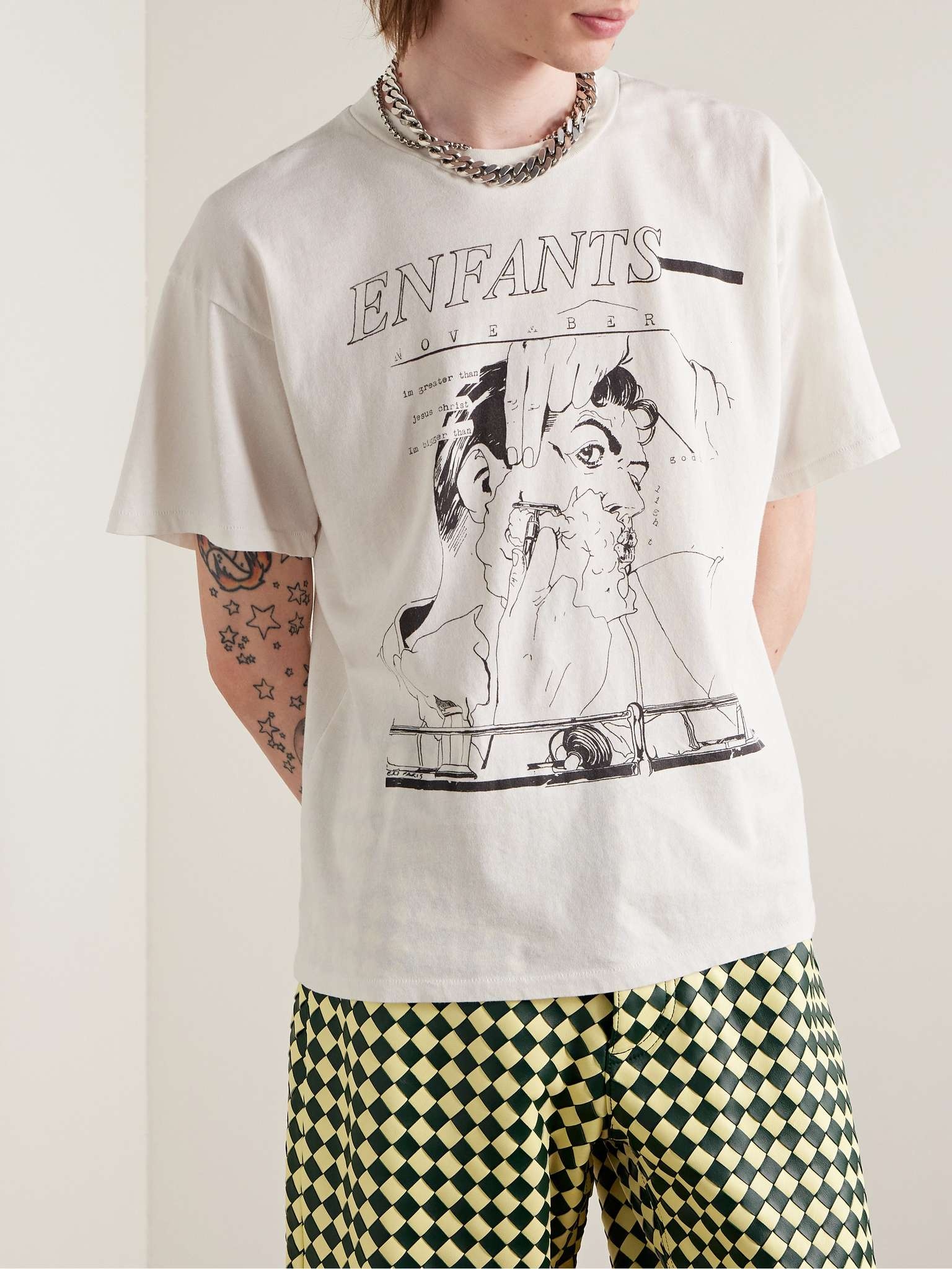 November Printed Wool-Jersey T-Shirt - 3