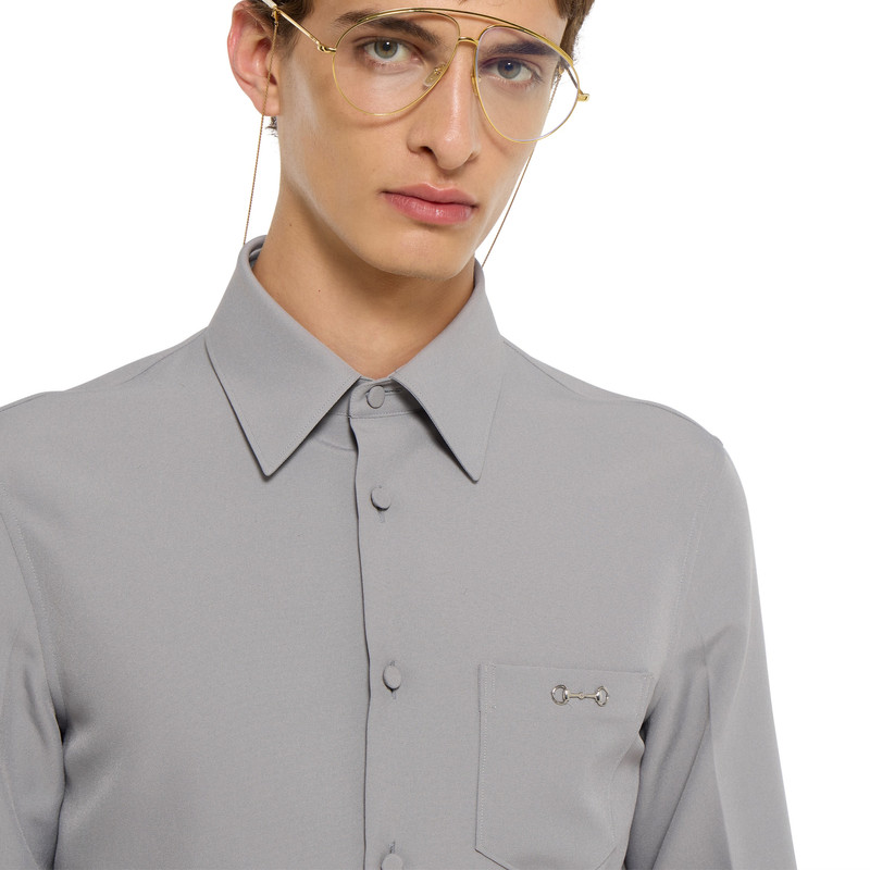 Technical panama shirt with Horsebit 5