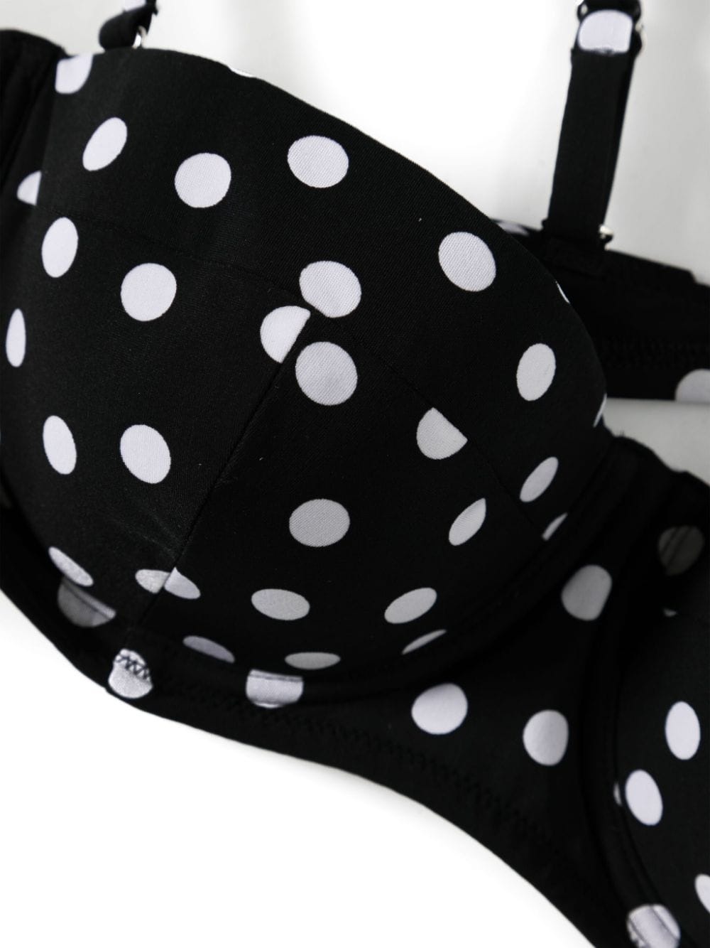 polka-dot triangle bikini set - 3