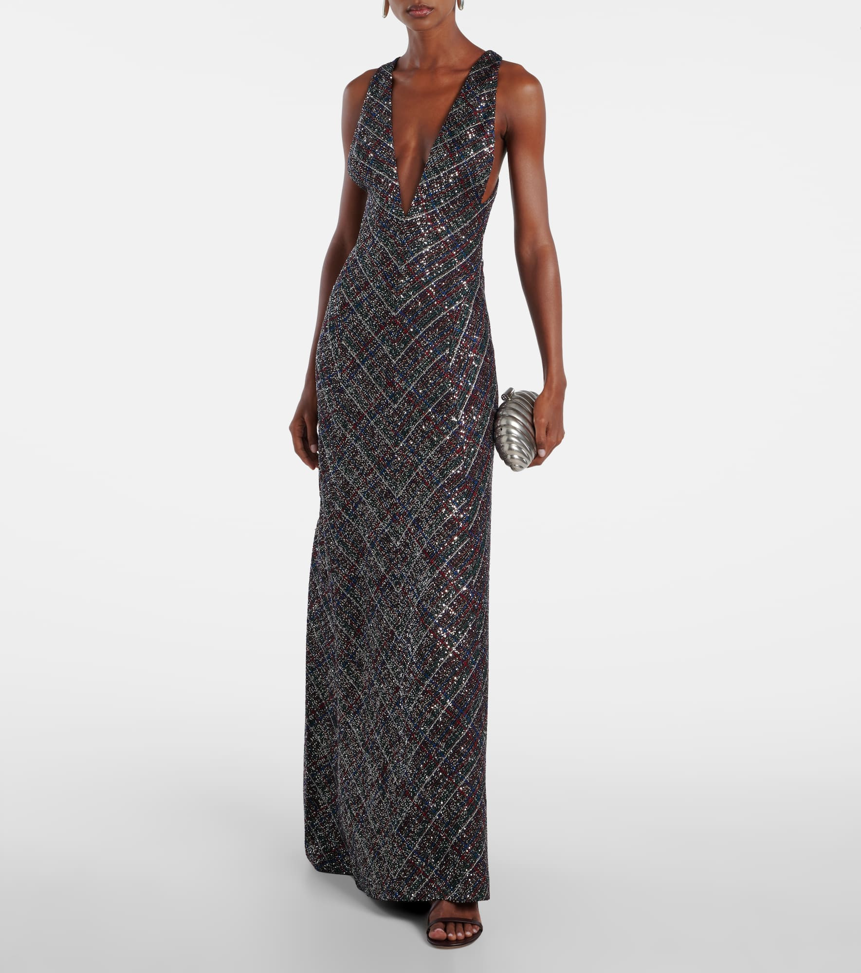 Sequined lamé maxi dress - 2