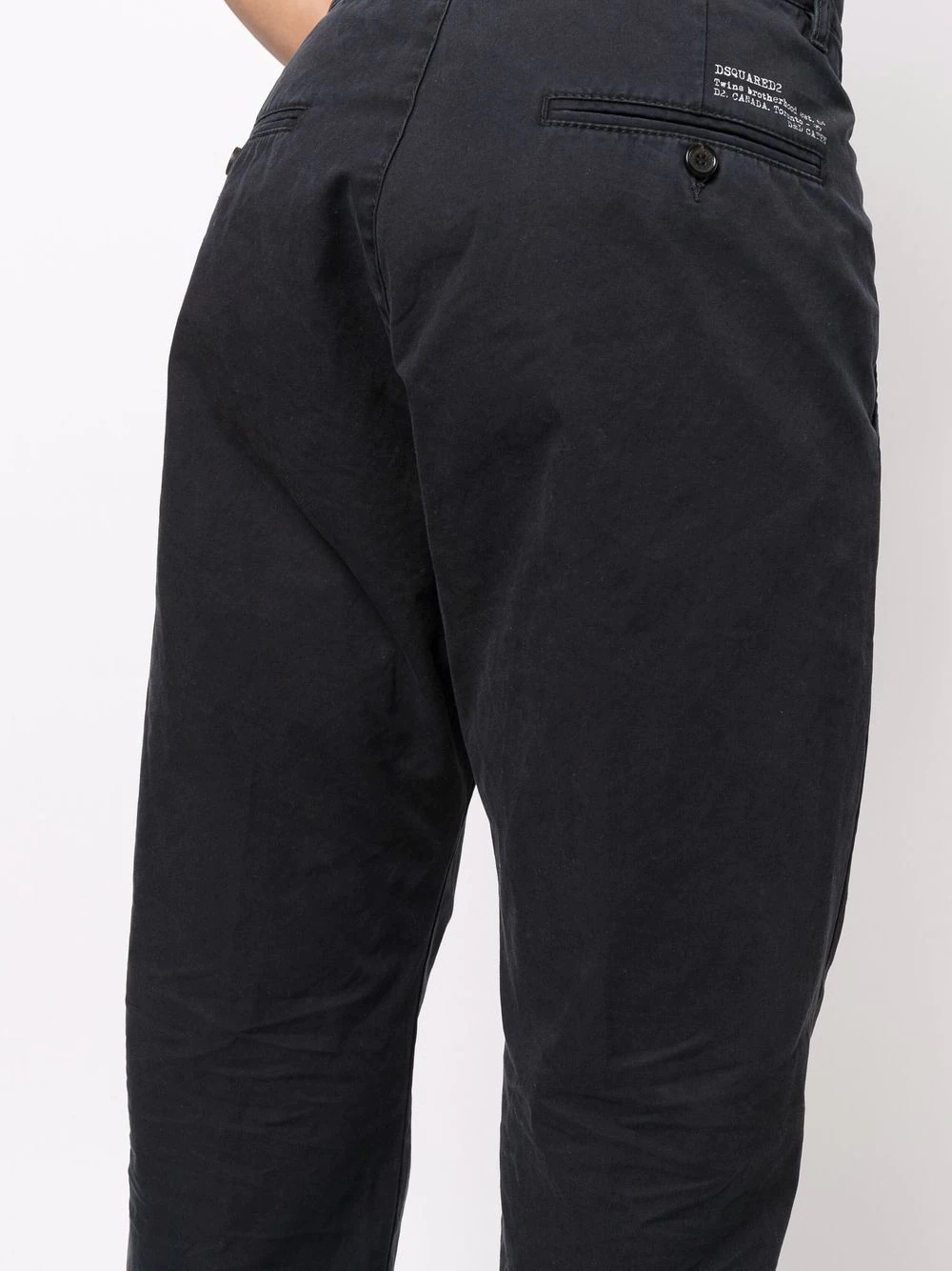 straight-leg chino trousers - 5