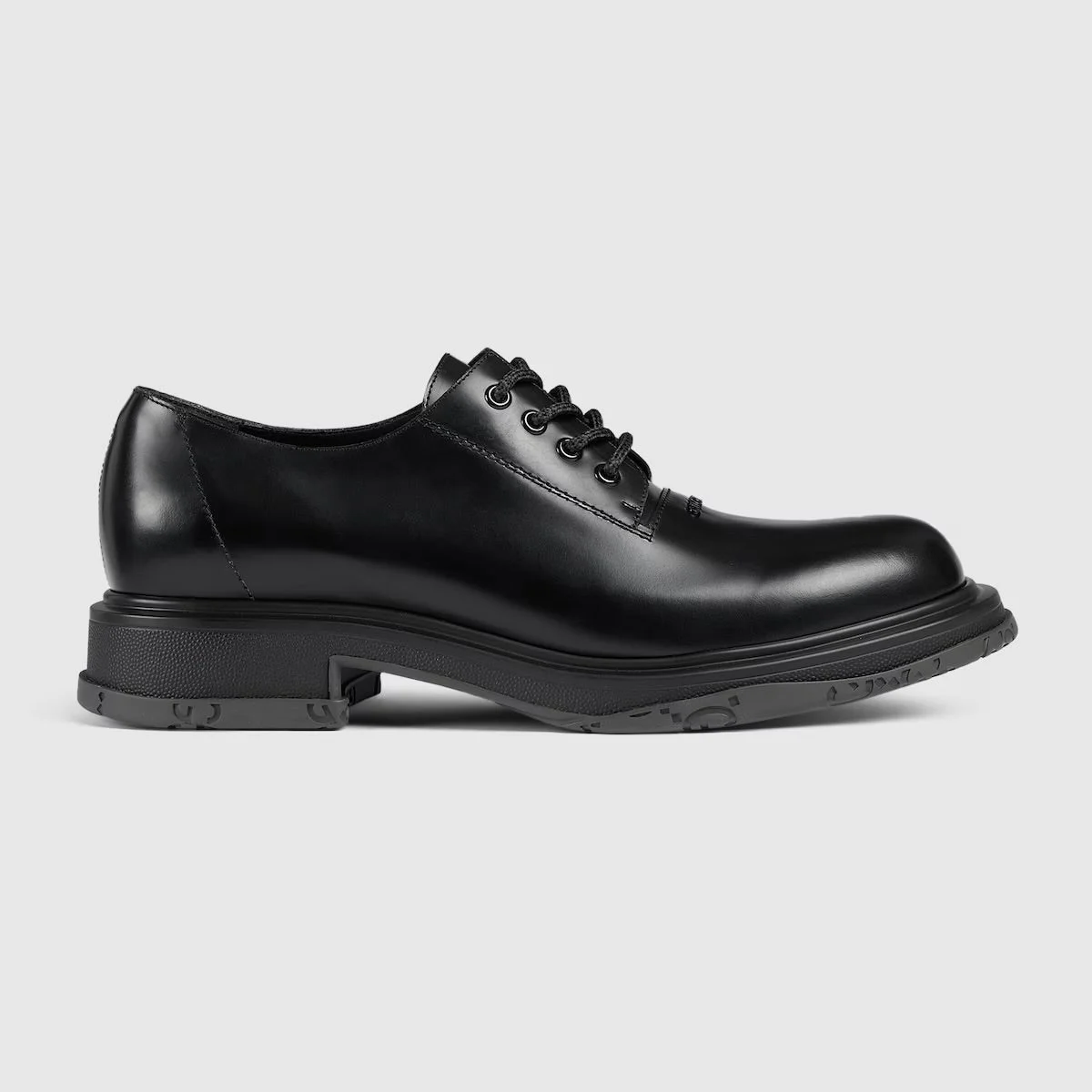 Gucci Tonal Logo Lace-Up Shoe - 1