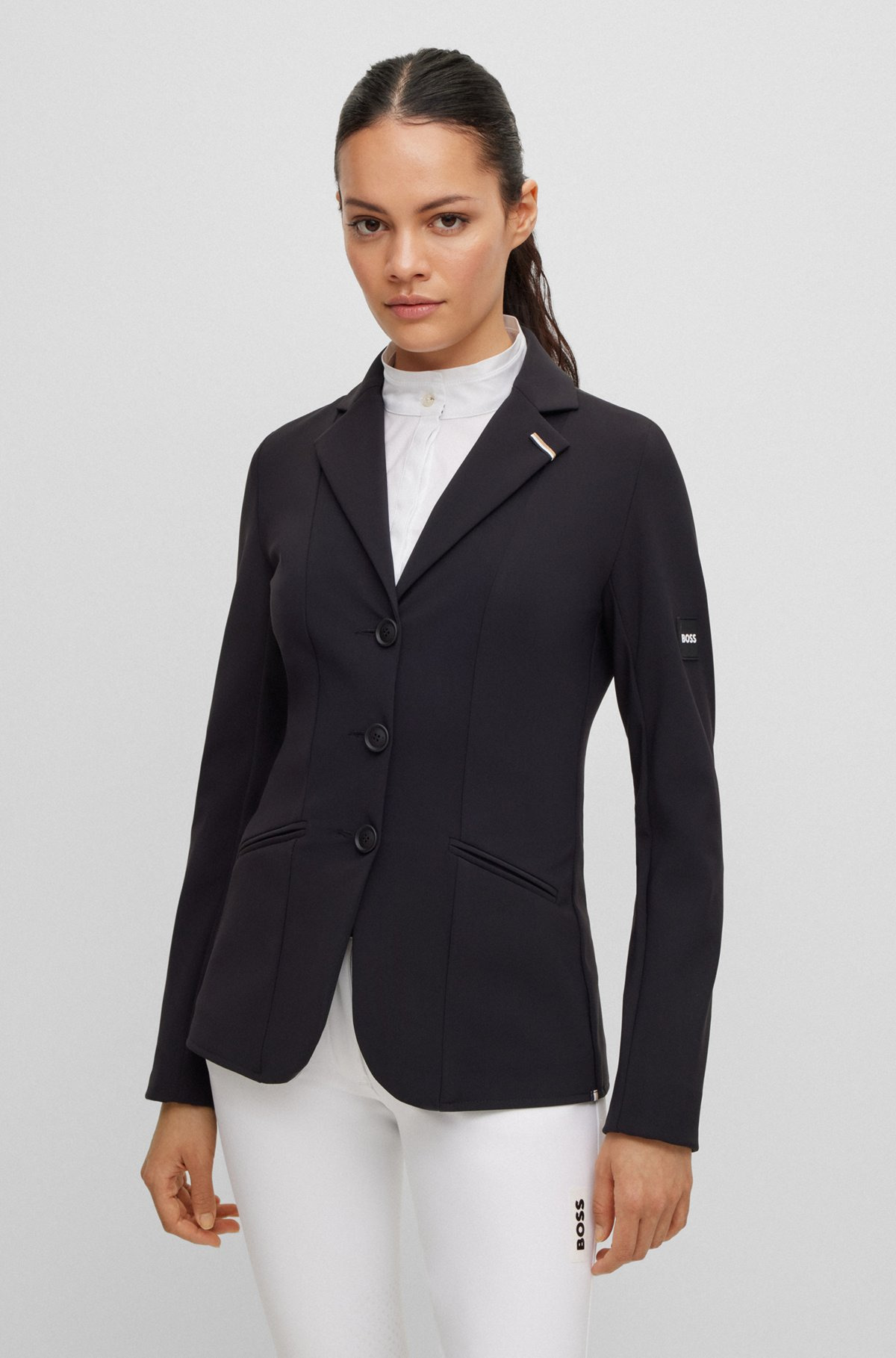 EQUESTRIAN SLIM-FIT SHOW JACKET IN POWER-STRETCH MATERIAL - 3