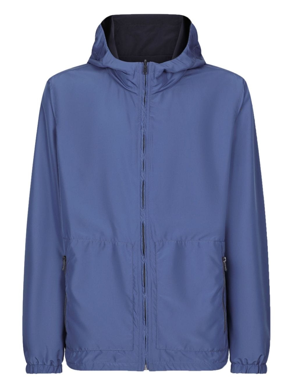 logo-print reversible parka - 7