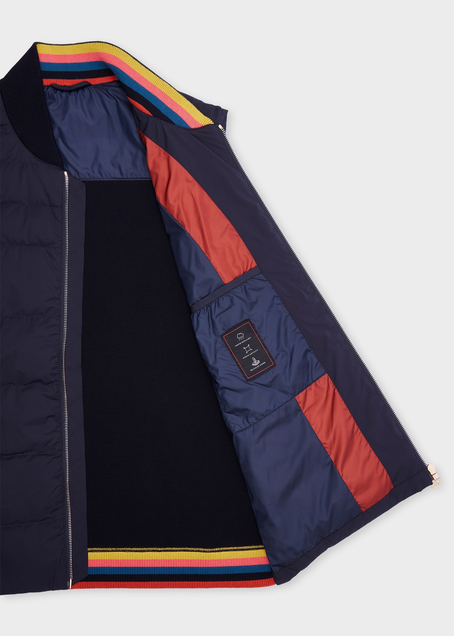 Navy Hybrid Down Gilet - 2
