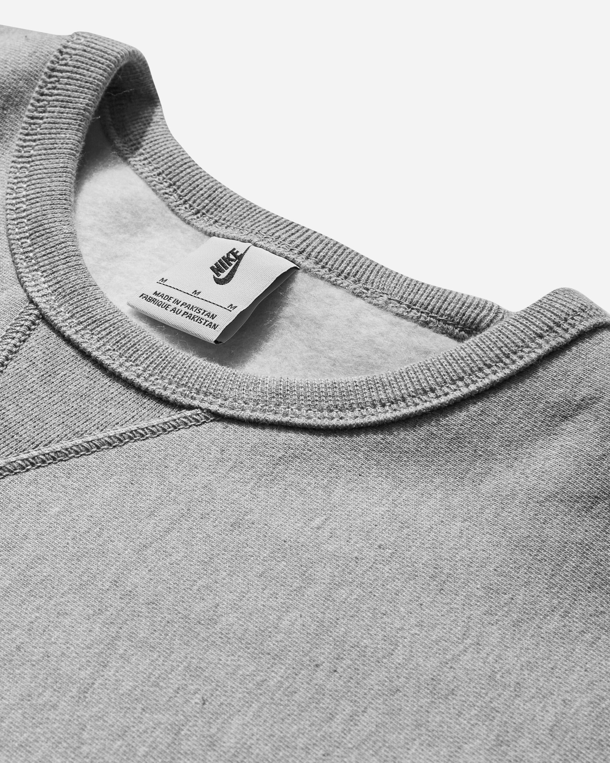 Men's Solo Swoosh Crewneck Sweatshirt Dark Grey Heather - 3
