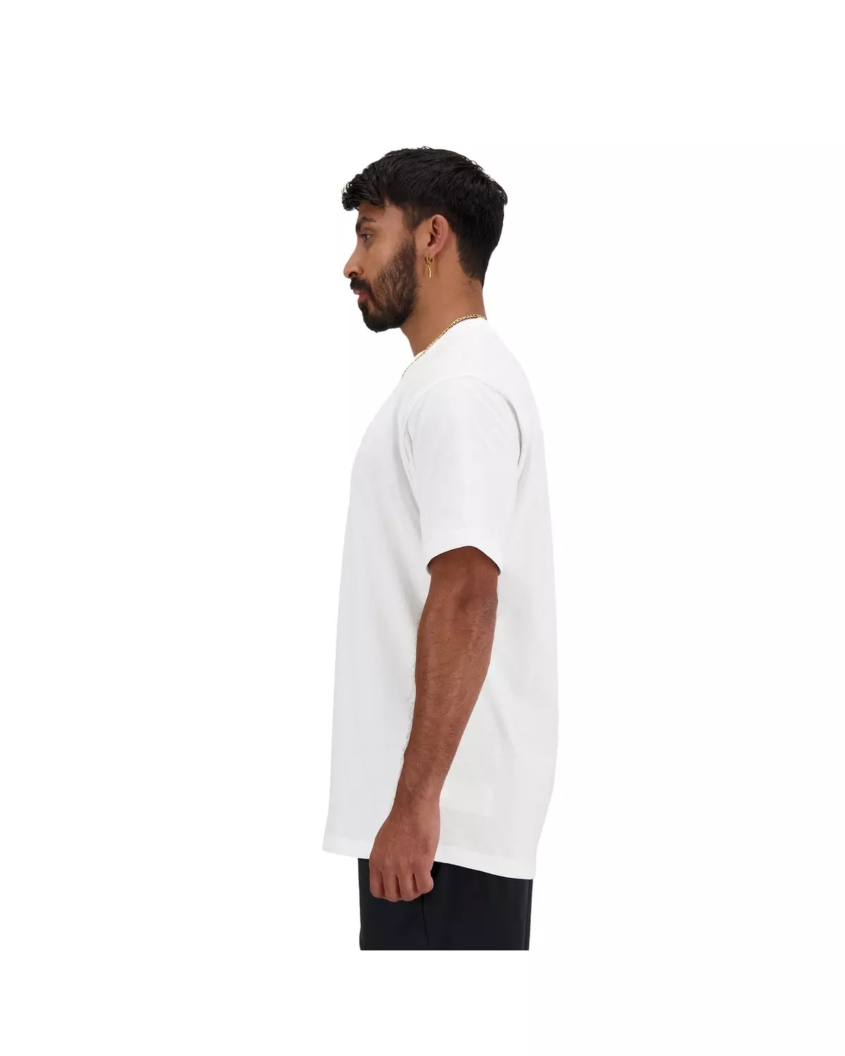 Men's Athletics Cotton Tee-White - 3