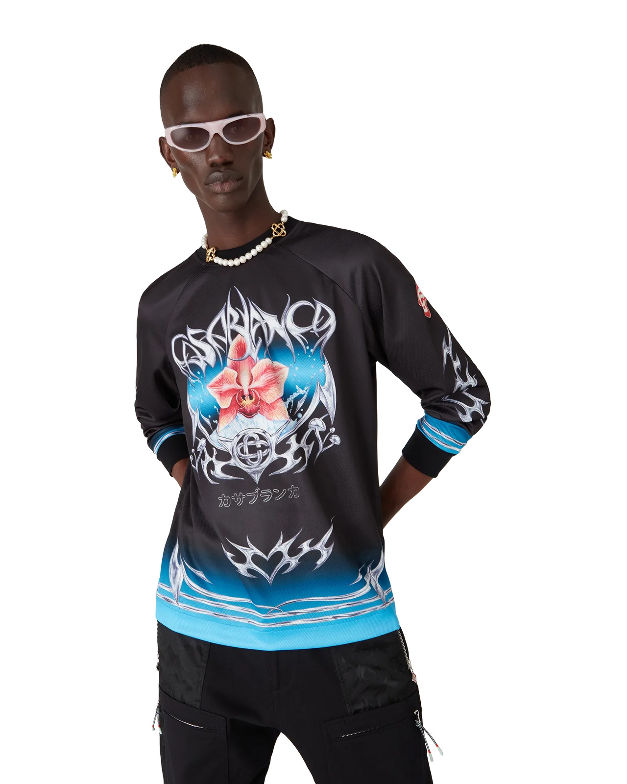 Blade Long Sleeve Football Jersey | Casablanca Paris - 2