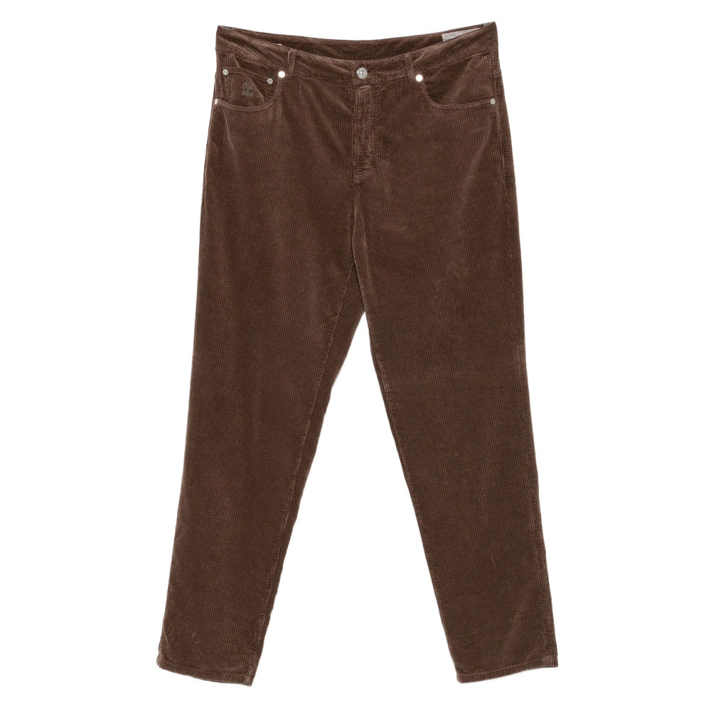 Brunello Cucinelli Brown Trousers - Regular & Straight-Leg Trousers Men - 1
