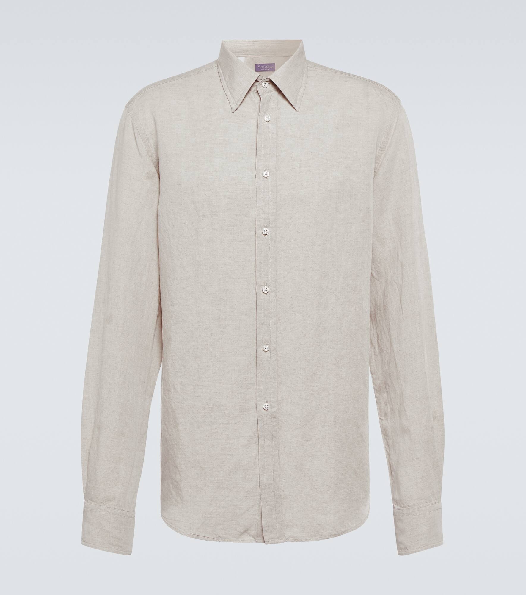Linen-blend shirt - 1