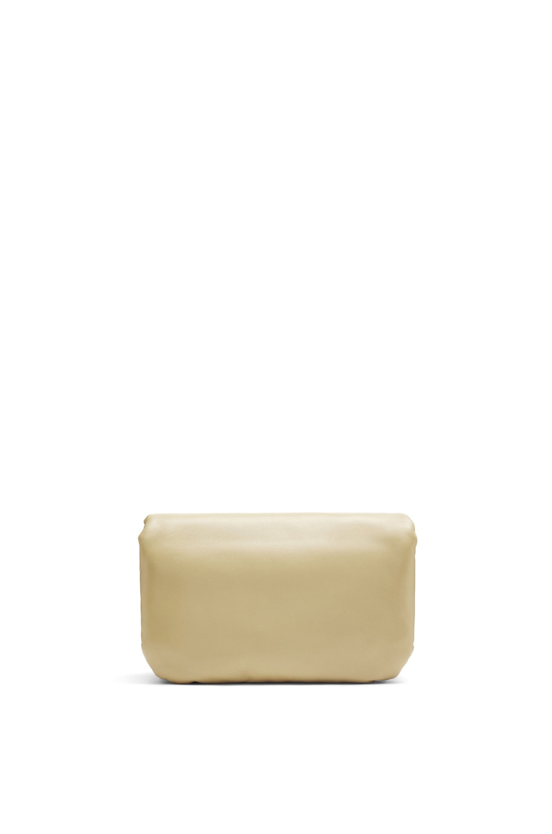 Goya Puffer Mini Leather Shoulder Bag in Beige - Loewe