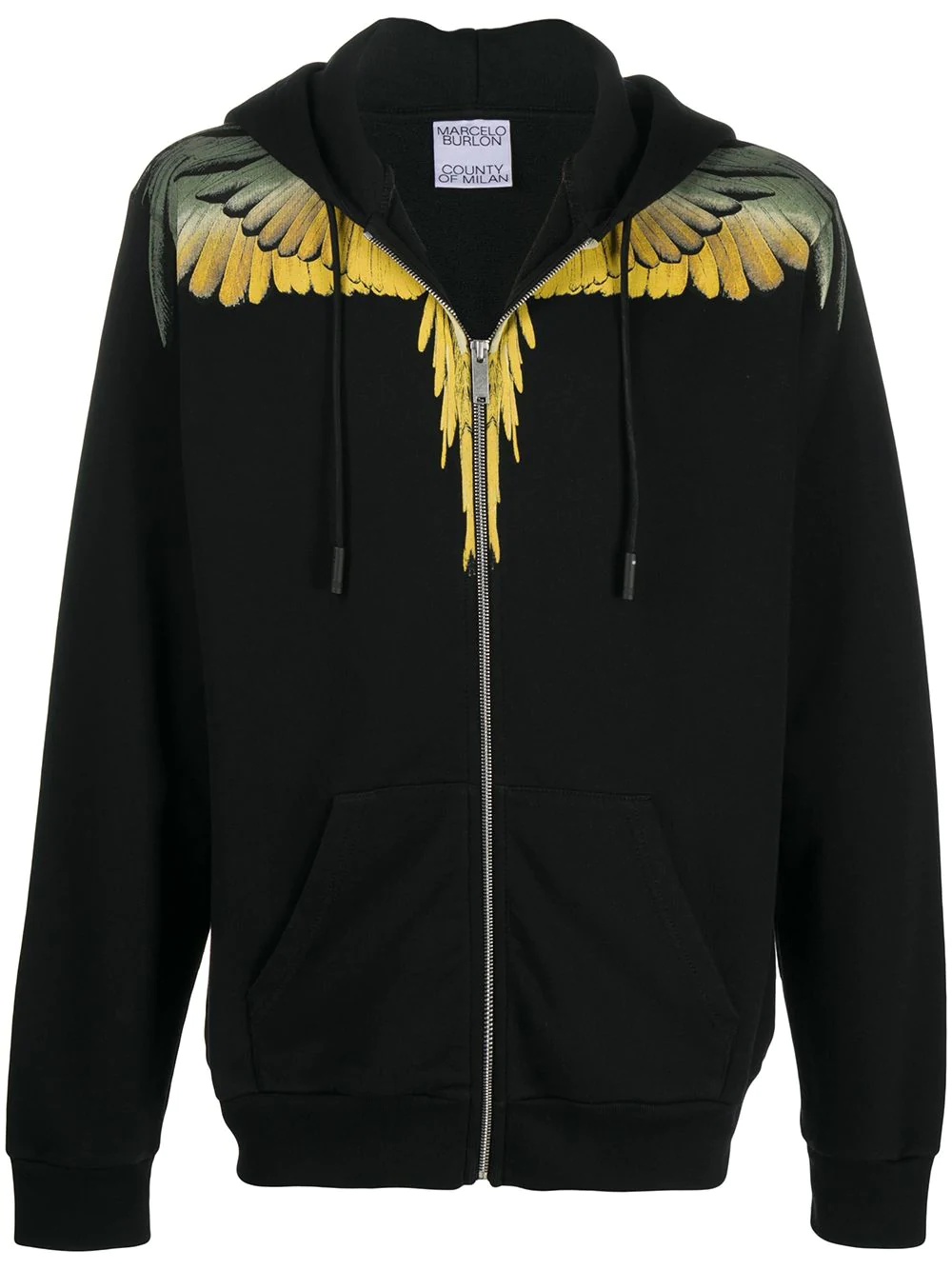 Wings print hoodie - 1