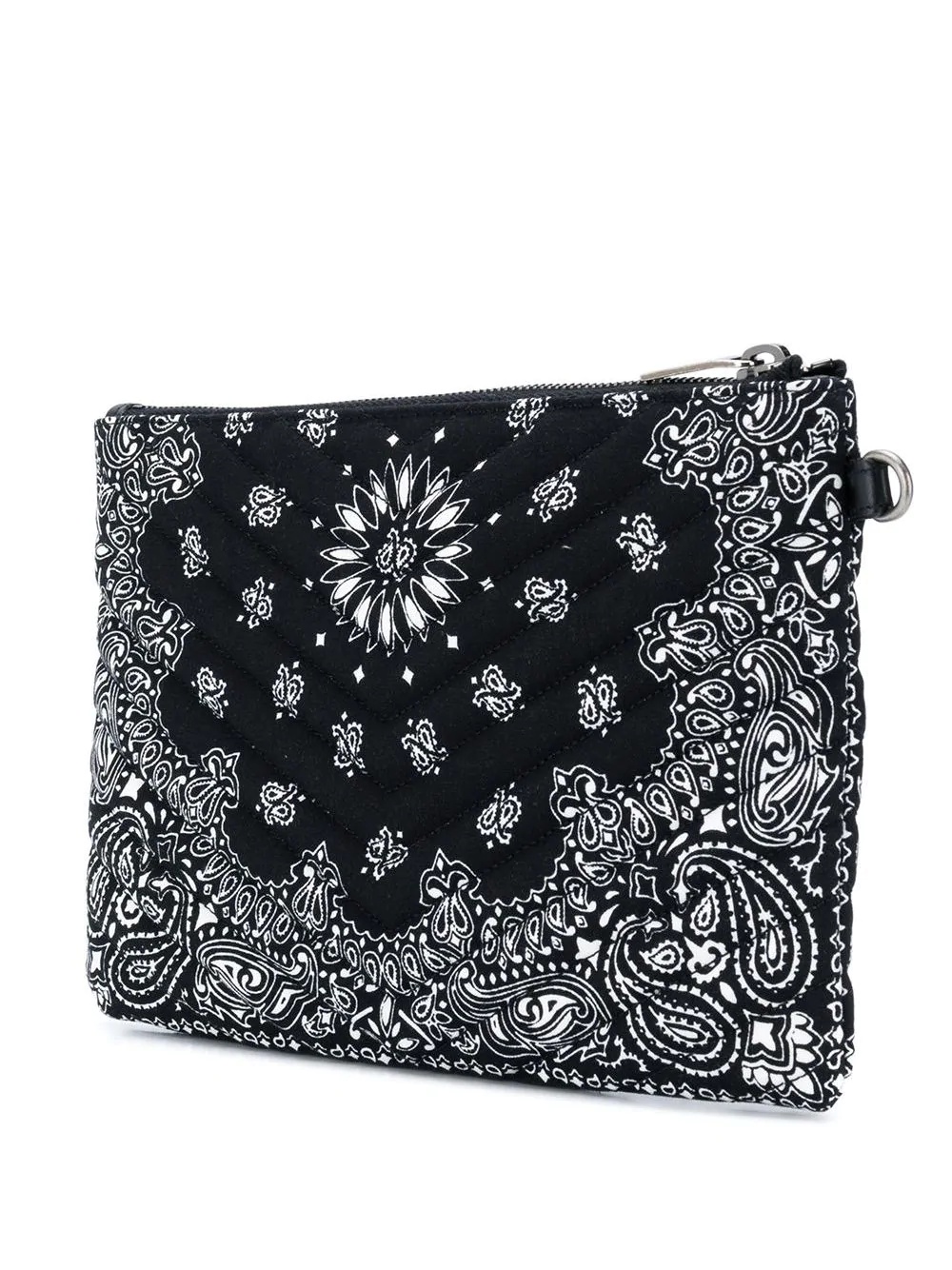 paisley print clutch - 3