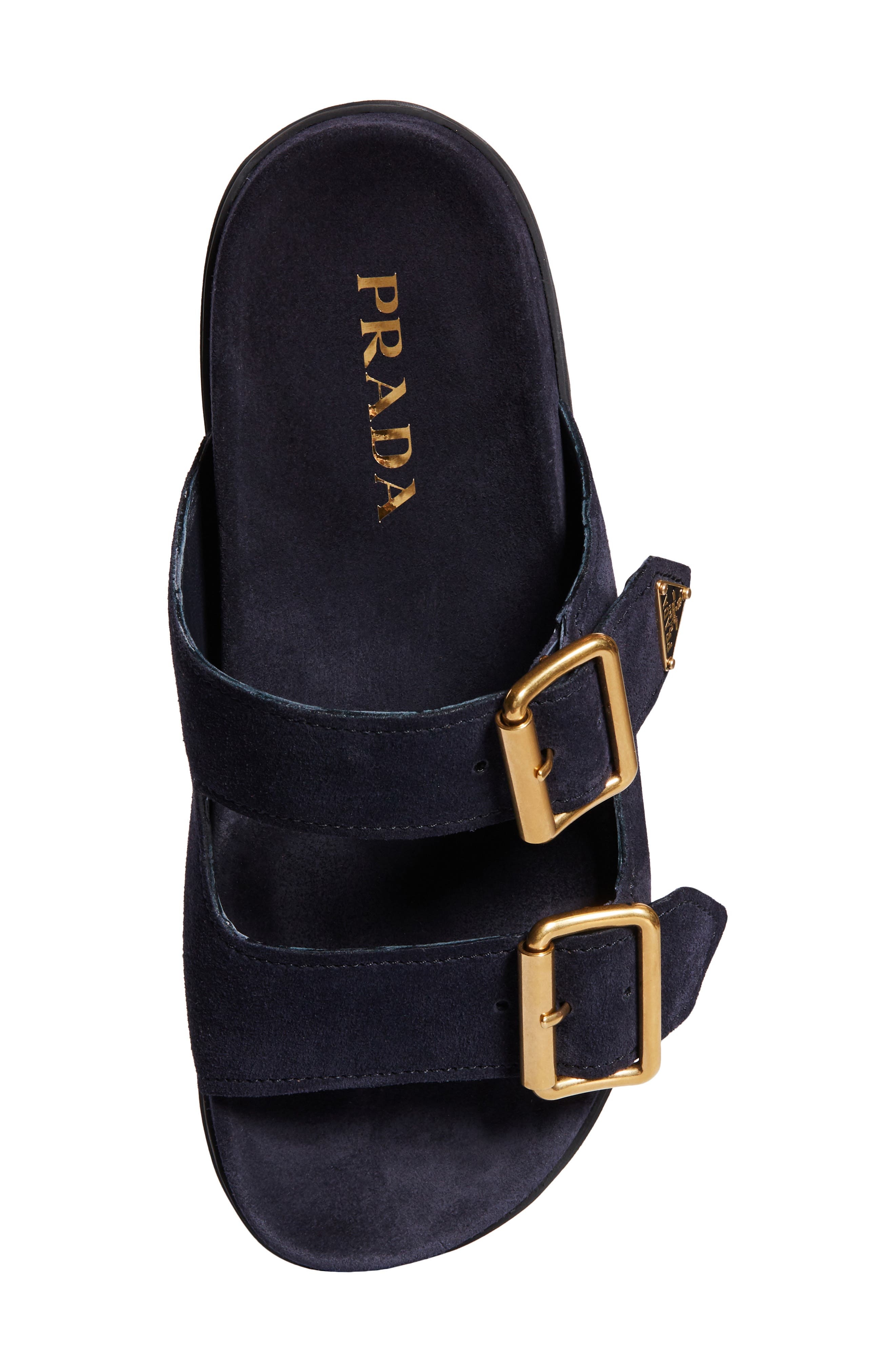 Prada Double Strap Sandal in Bleu at Nordstrom - 5