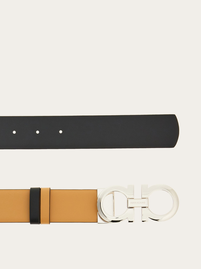 FERRAGAMO Reversible and adjustable Gancini belt outlook