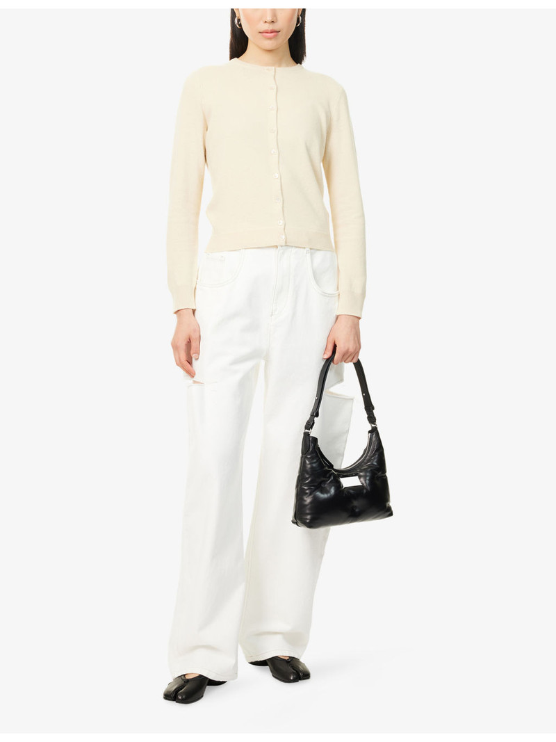 Maison Margiela Round-Neck Regular-Fit Wool Cardigan outlook