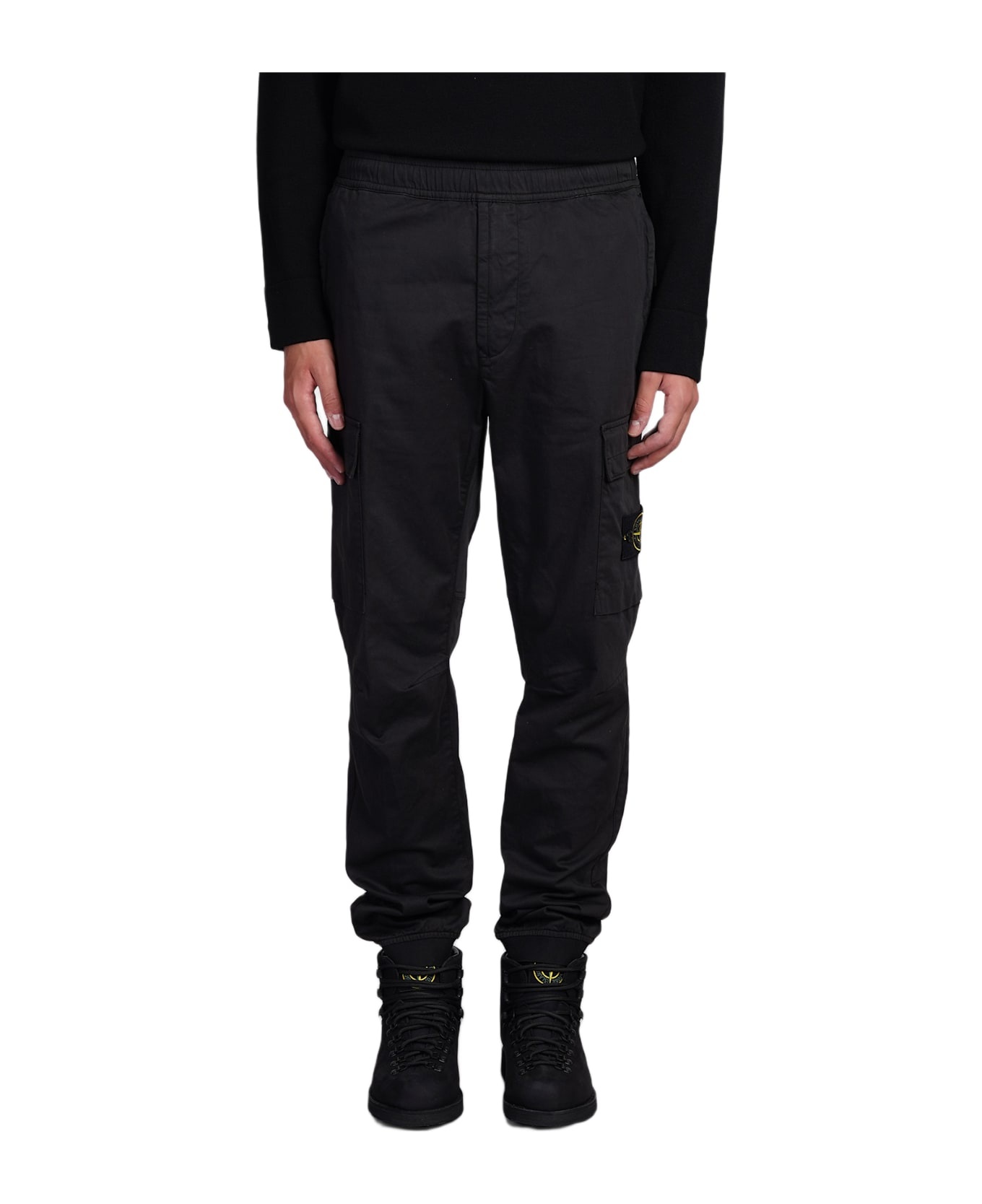 Pants In Black Cotton - 1