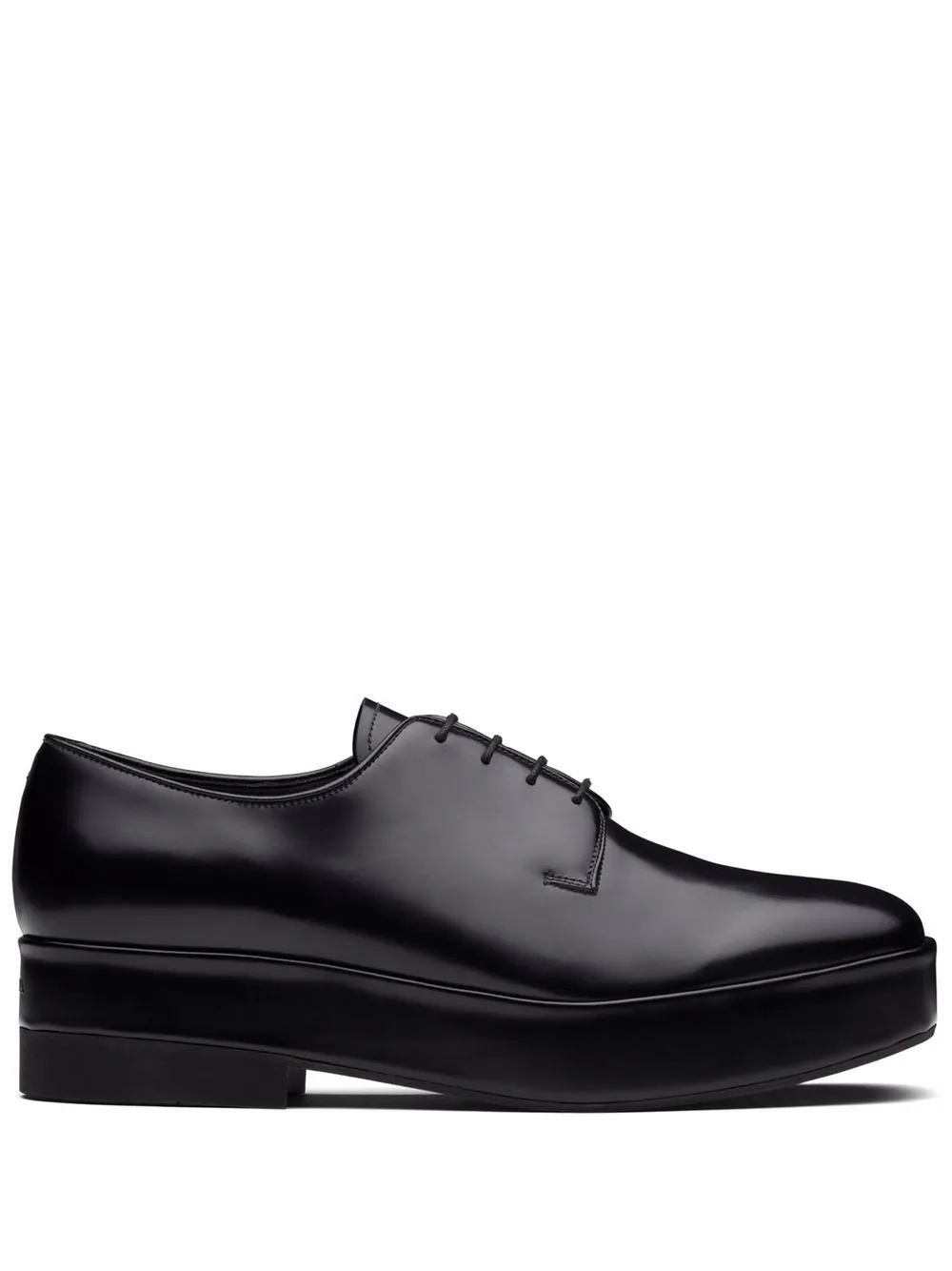 lace-up leather derby shoes - 1