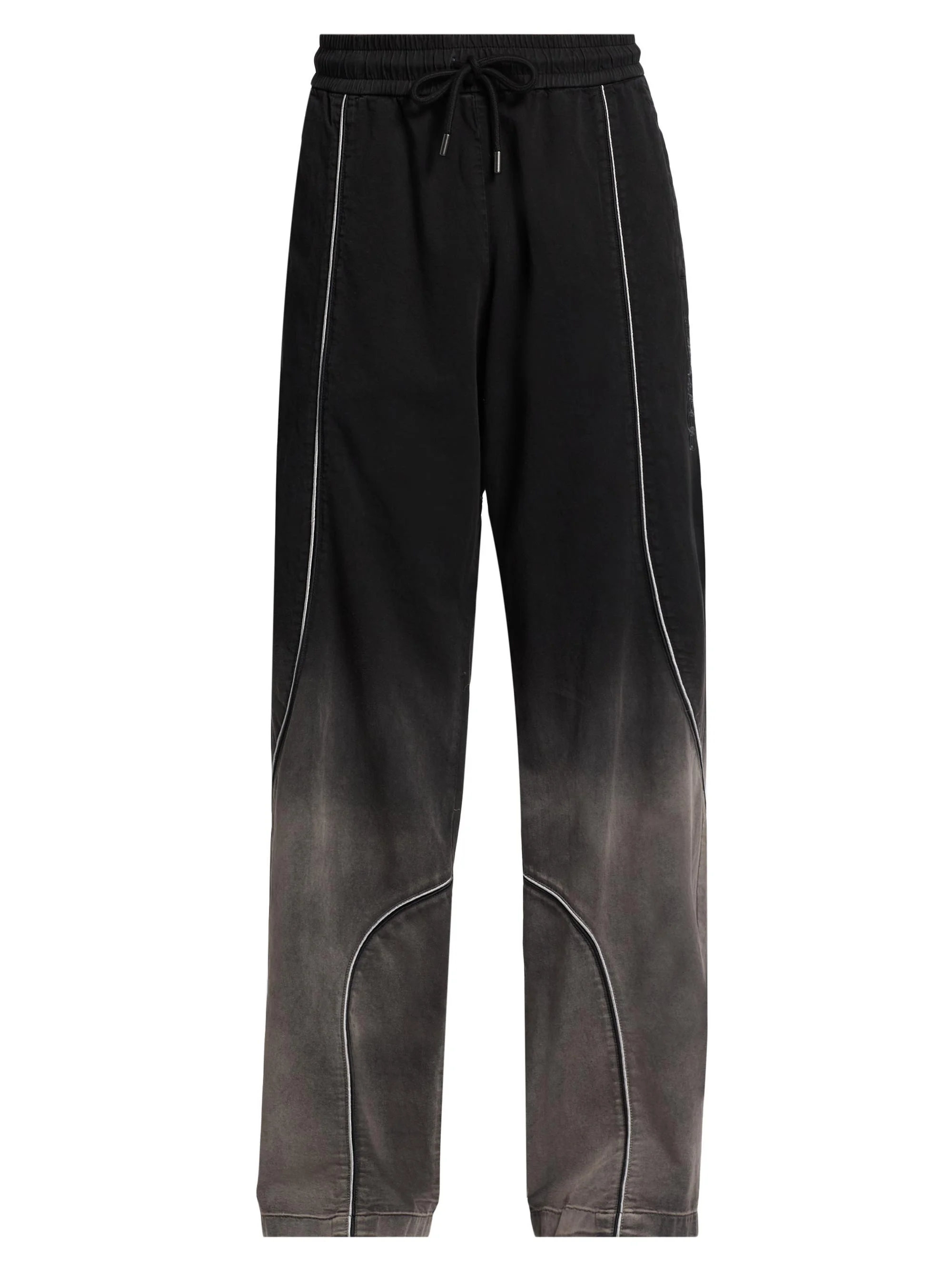 Men's Offline Cotton Relaxed Track Pants - Black - 1