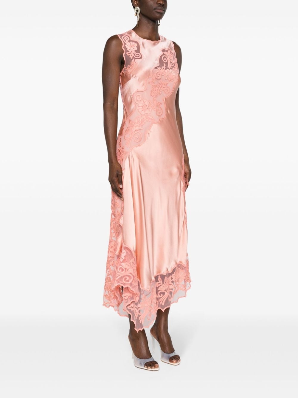 Kaia floral-lace silk maxi dress - 3