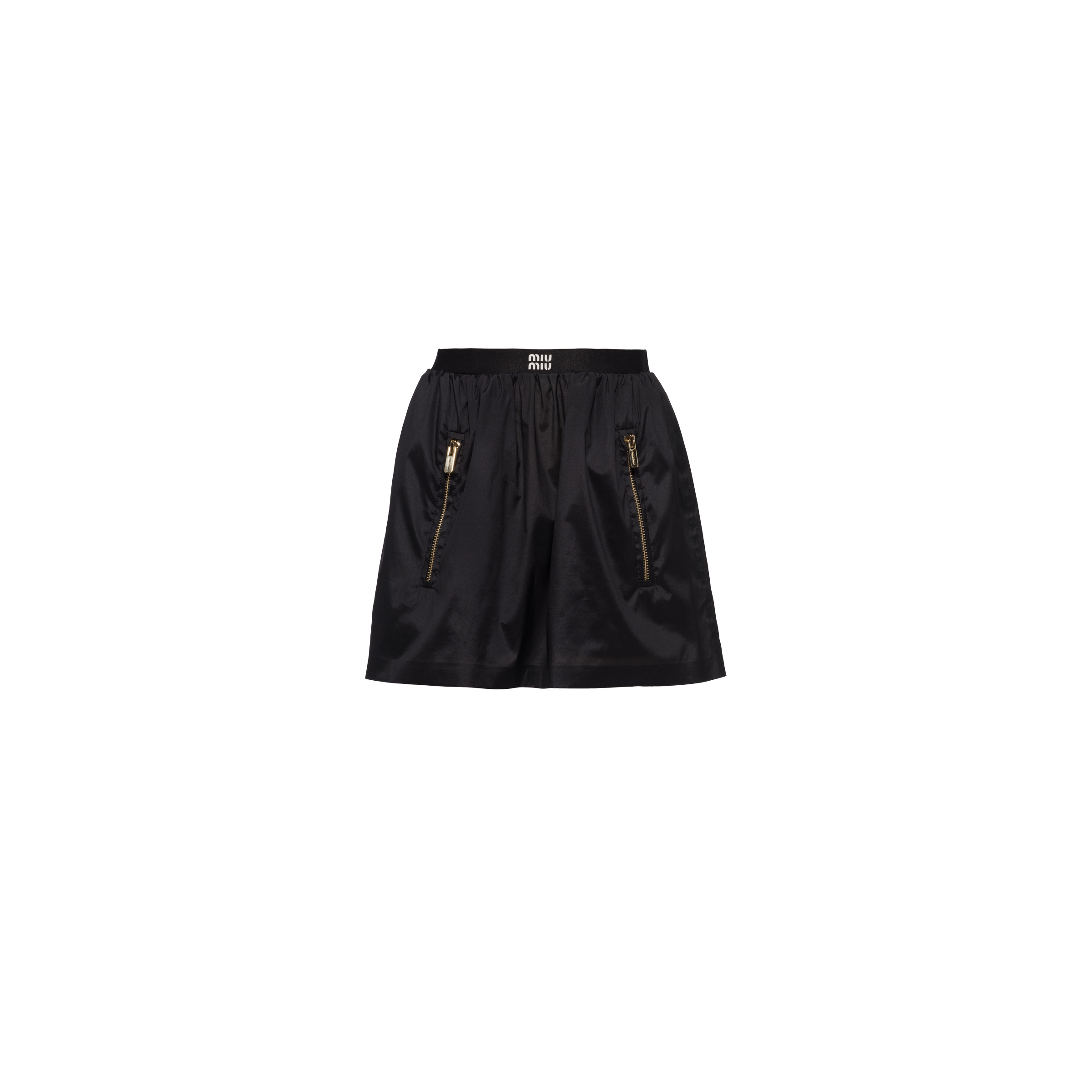 Technical silk miniskirt - 1